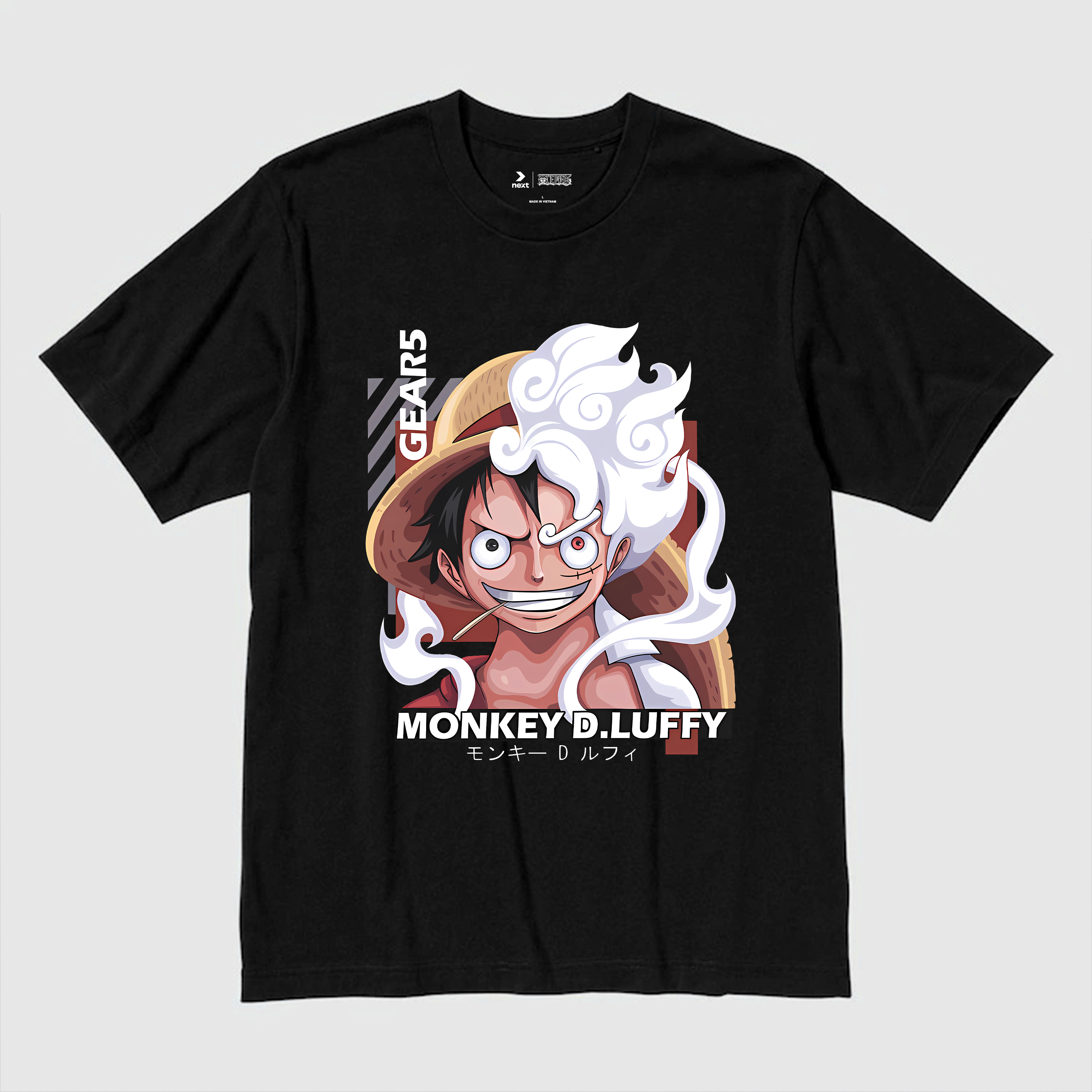 ONE PIECE LUFFY GEAR 5 T-SHIRT / ĐEN