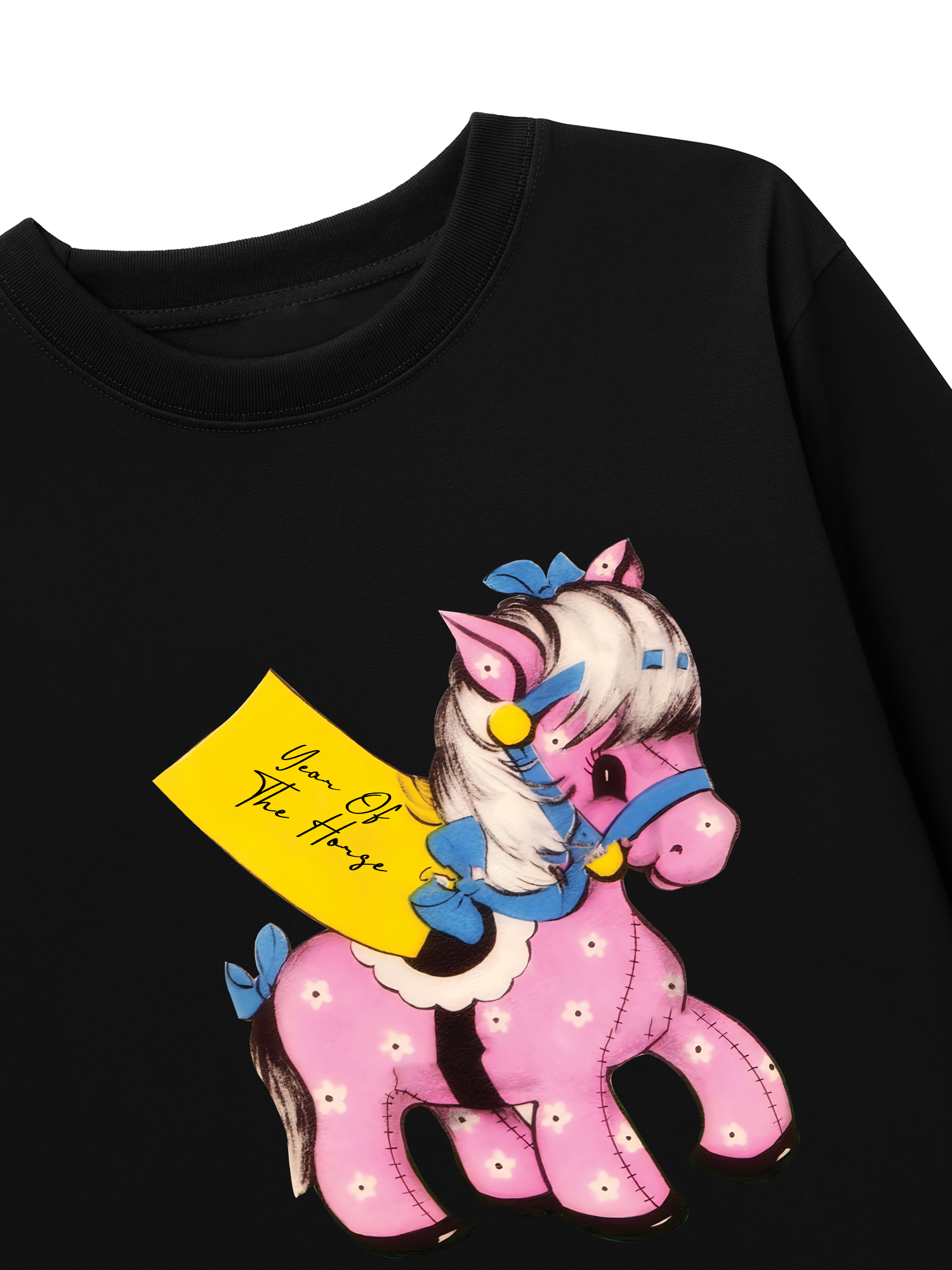 Áo Thun Dài Tay Pink Flower Year Of Horse