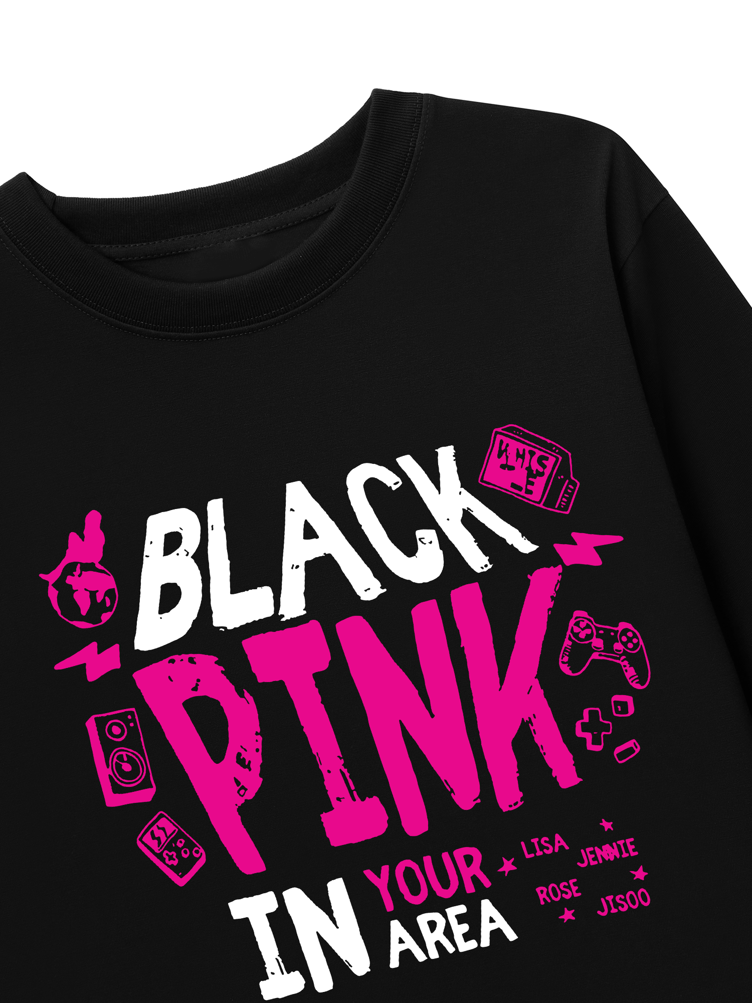 Áo Thun Dài Tay Black Pink In Your Area