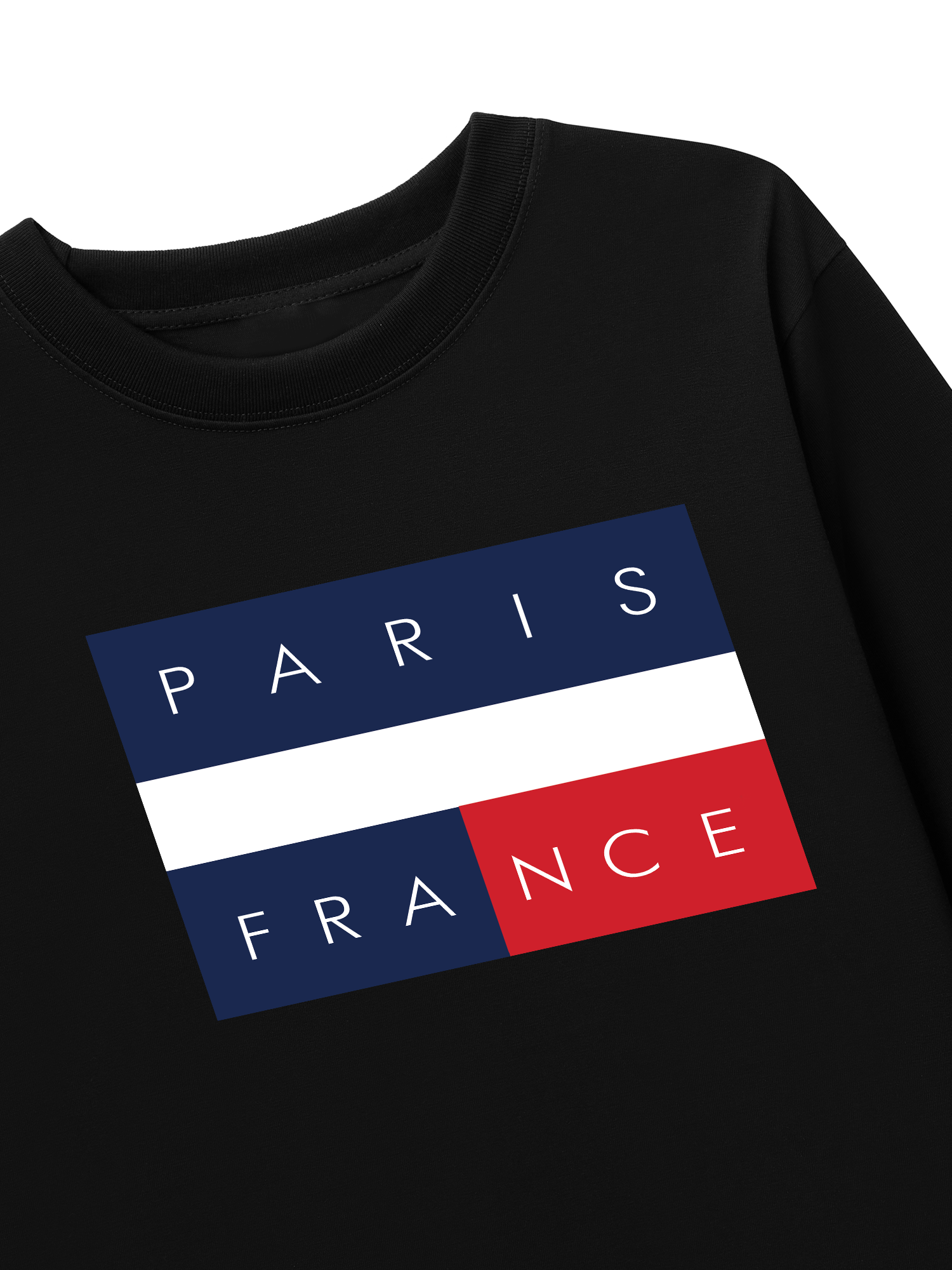 Áo Thun Dài Tay Paris France Flag