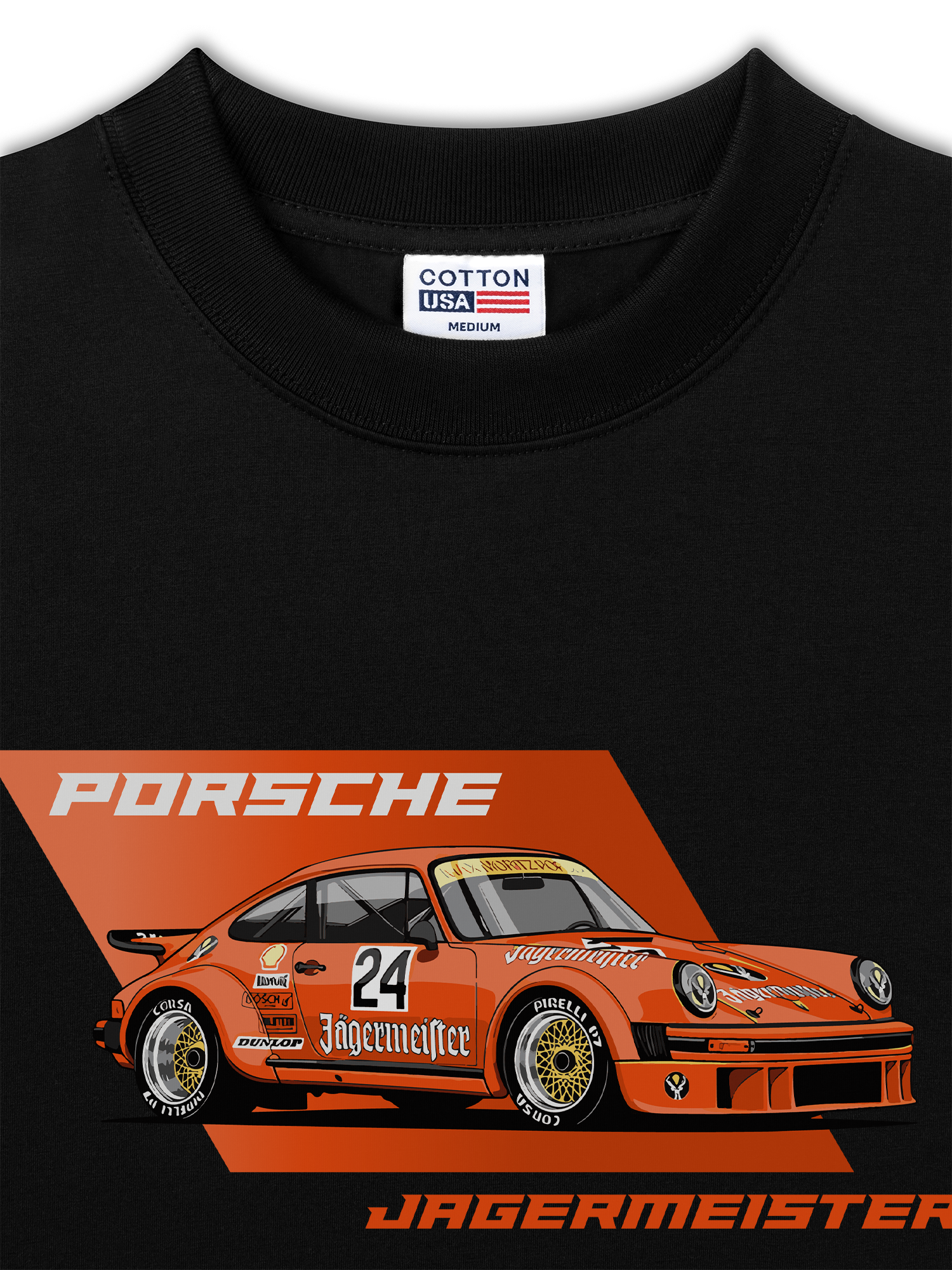 Áo Thun Relaxed Fit Porsche Flamboyant Orange Jagermeister
