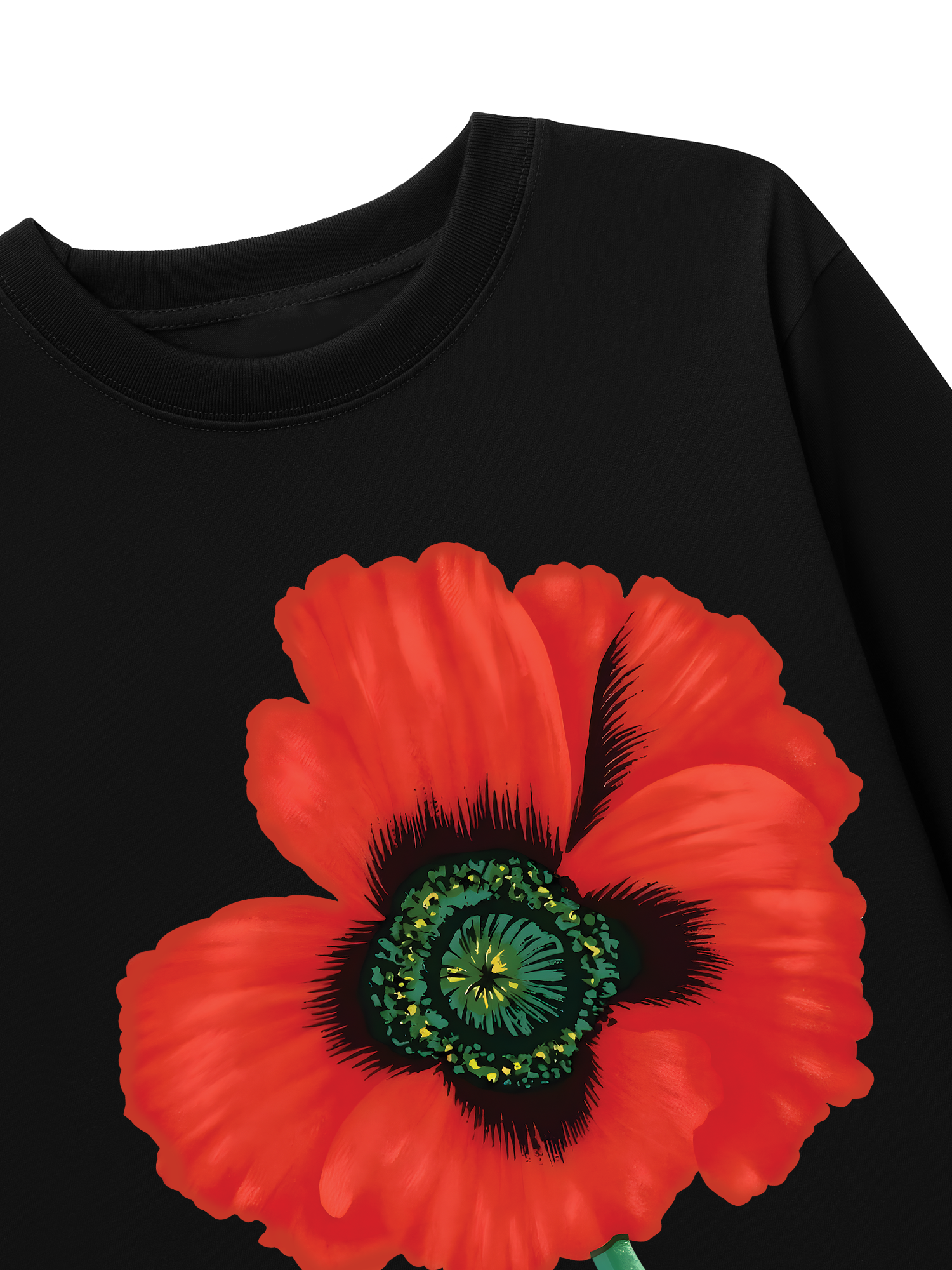 Áo Thun Dài Tay Floral Red