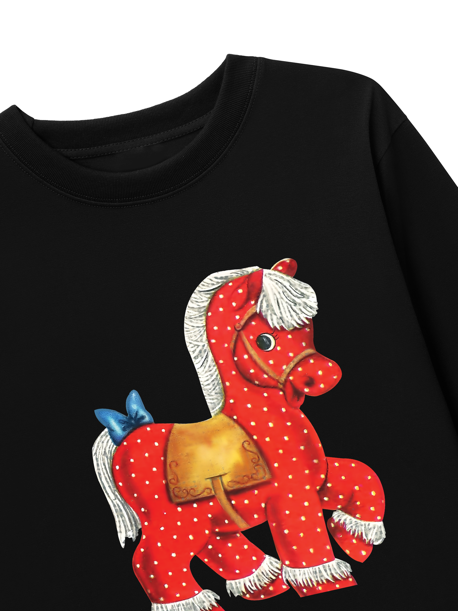 Áo Thun Dài Tay Red Dots Horse