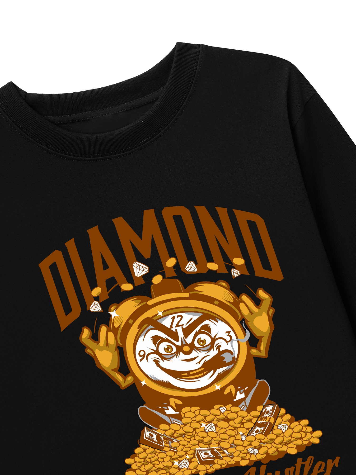 Áo Thun Dài Tay Money Diamond Cluster Hustler