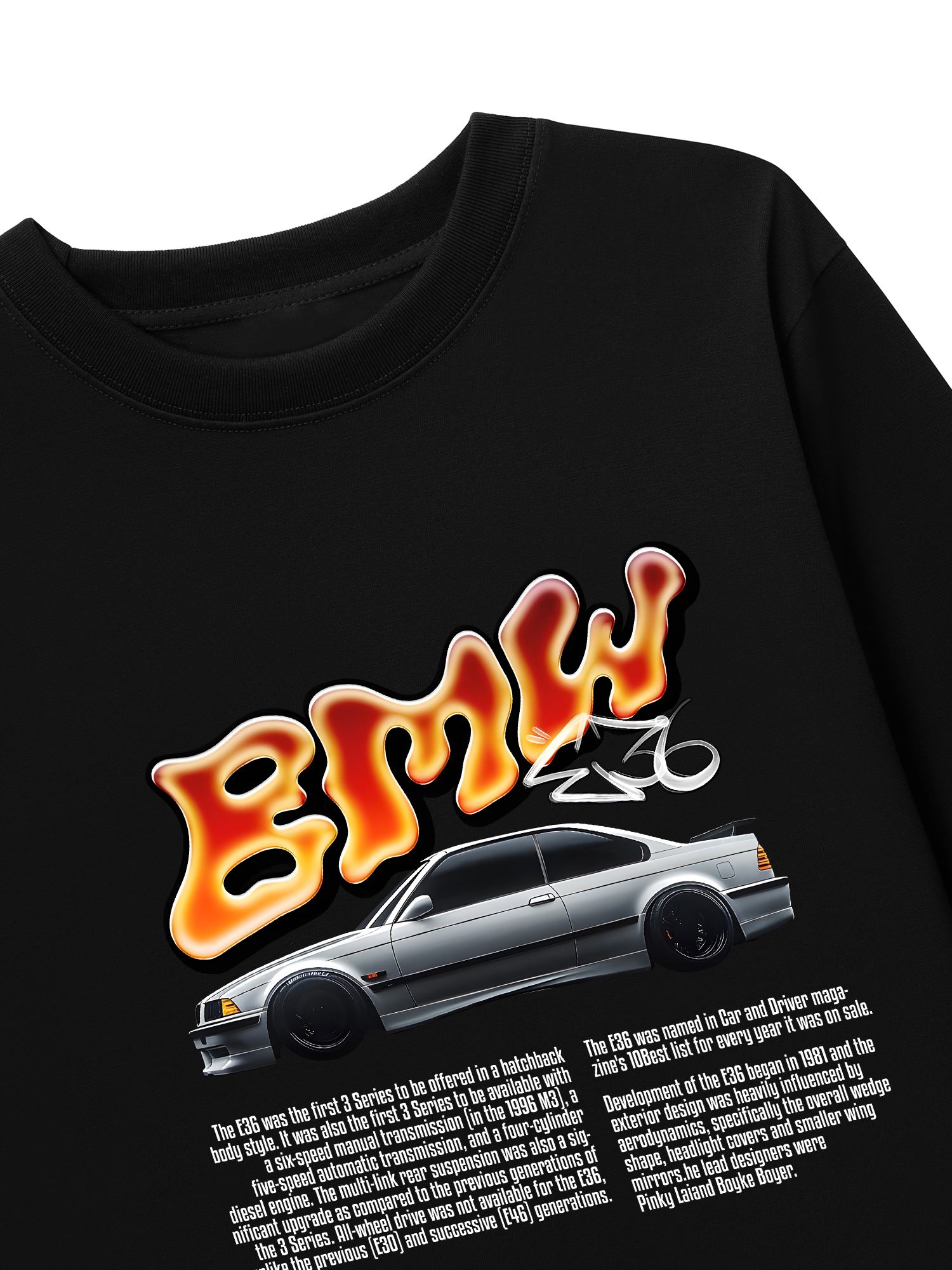 Áo Thun Dài Tay BMW Flame Neon