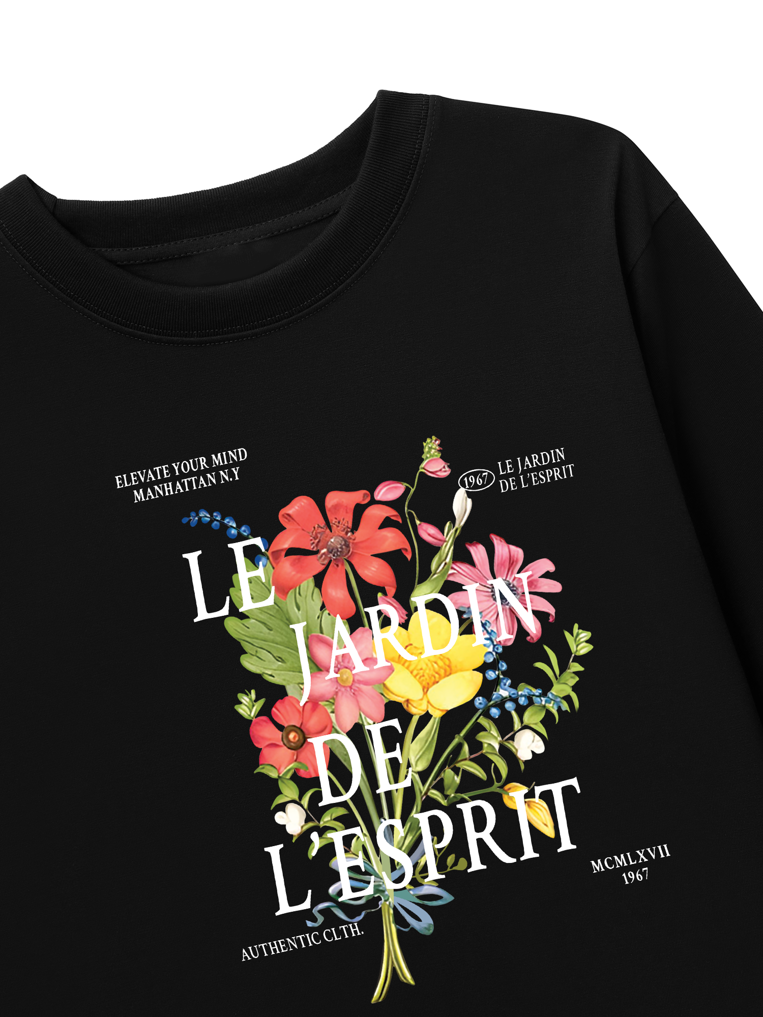 Áo Thun Dài Tay Floral Authentic
