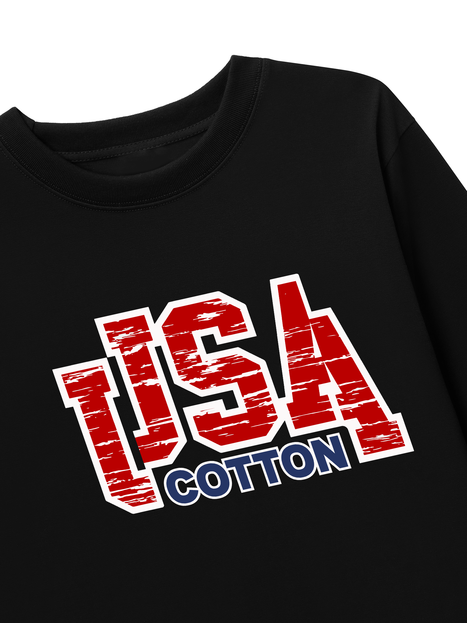 Áo Thun Dài Tay USA Scratched Typo