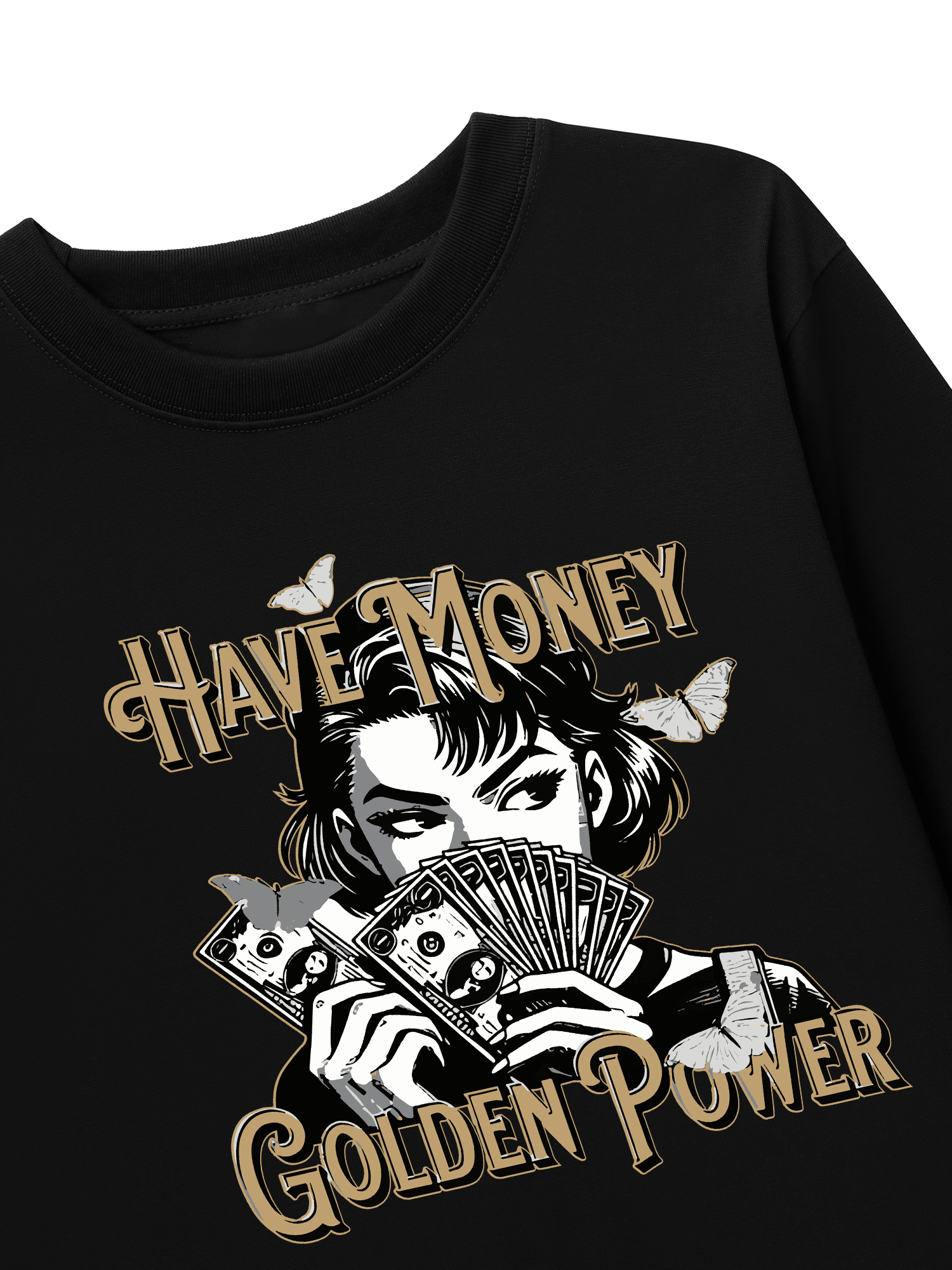 Áo Thun Dài Tay Money Golden Power