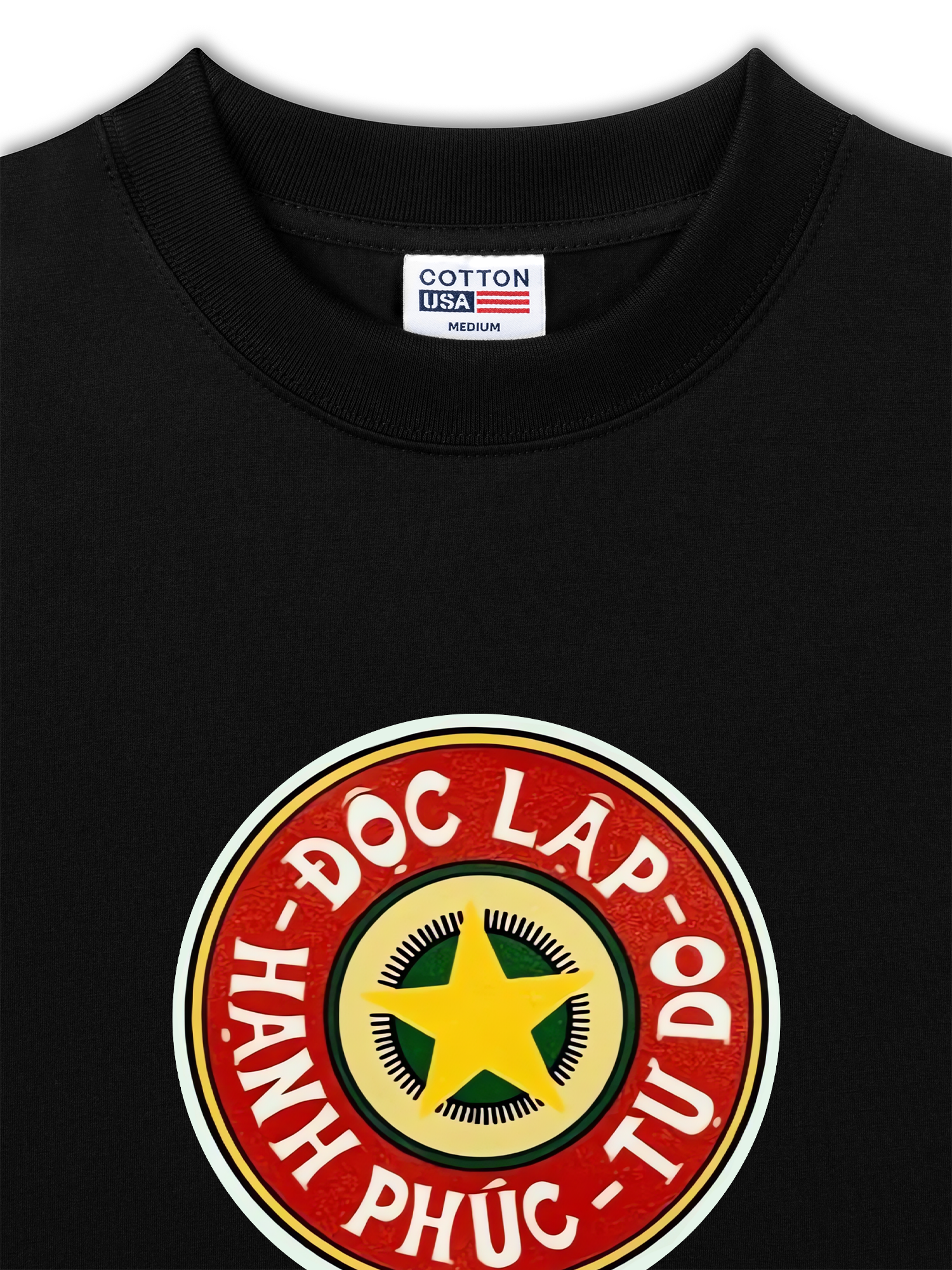 Áo Thun Relaxed Fit Cao Sao Đỏ