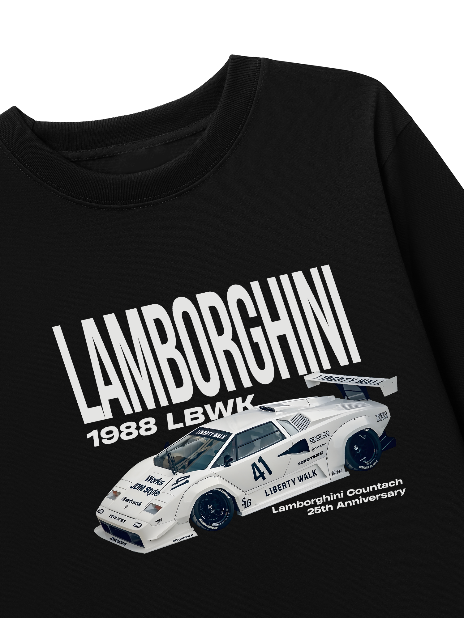 Áo Thun Dài Tay Lamborghini 25th Anniversary