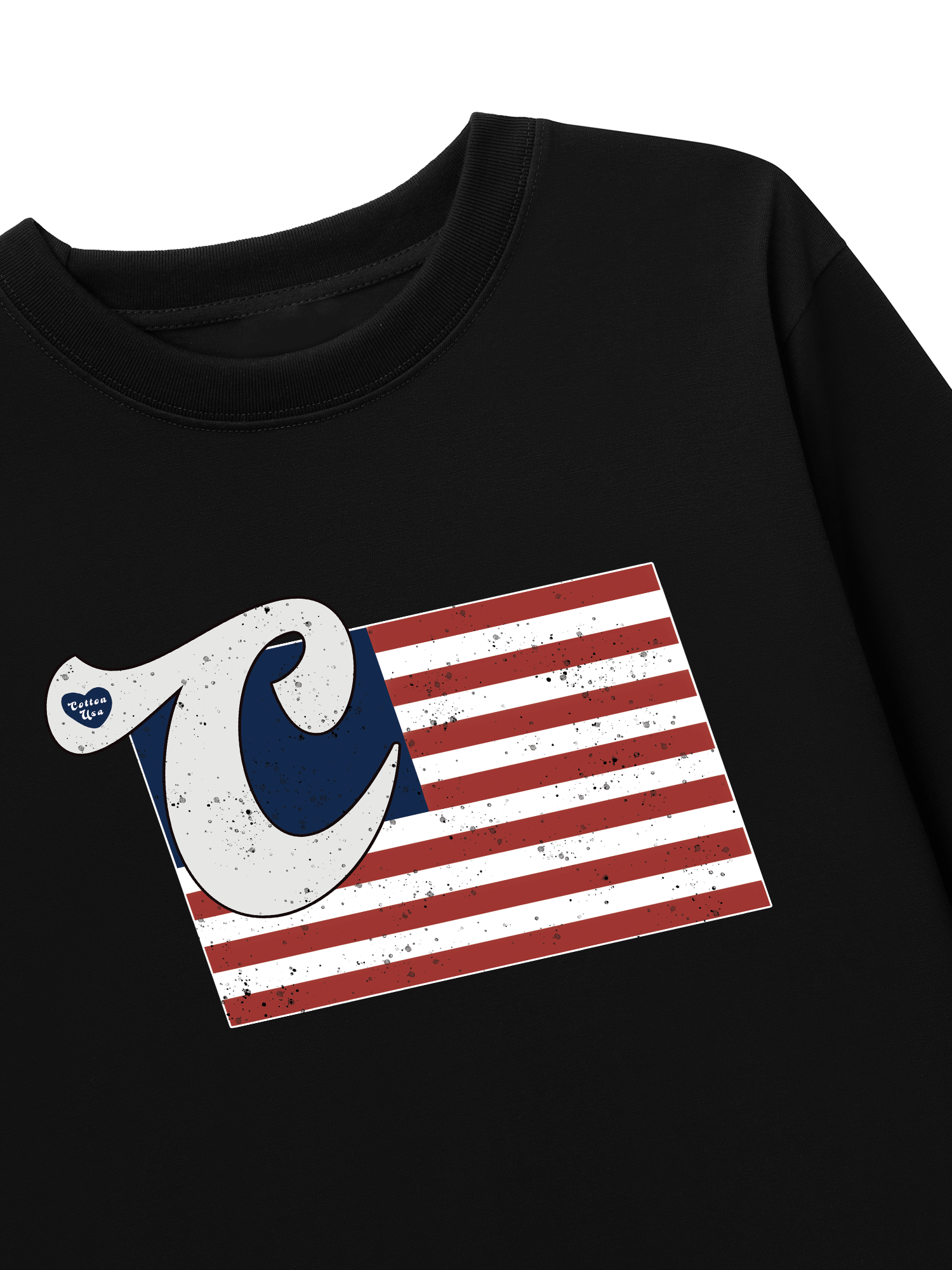 Áo Thun Dài Tay USA Vintage Flag