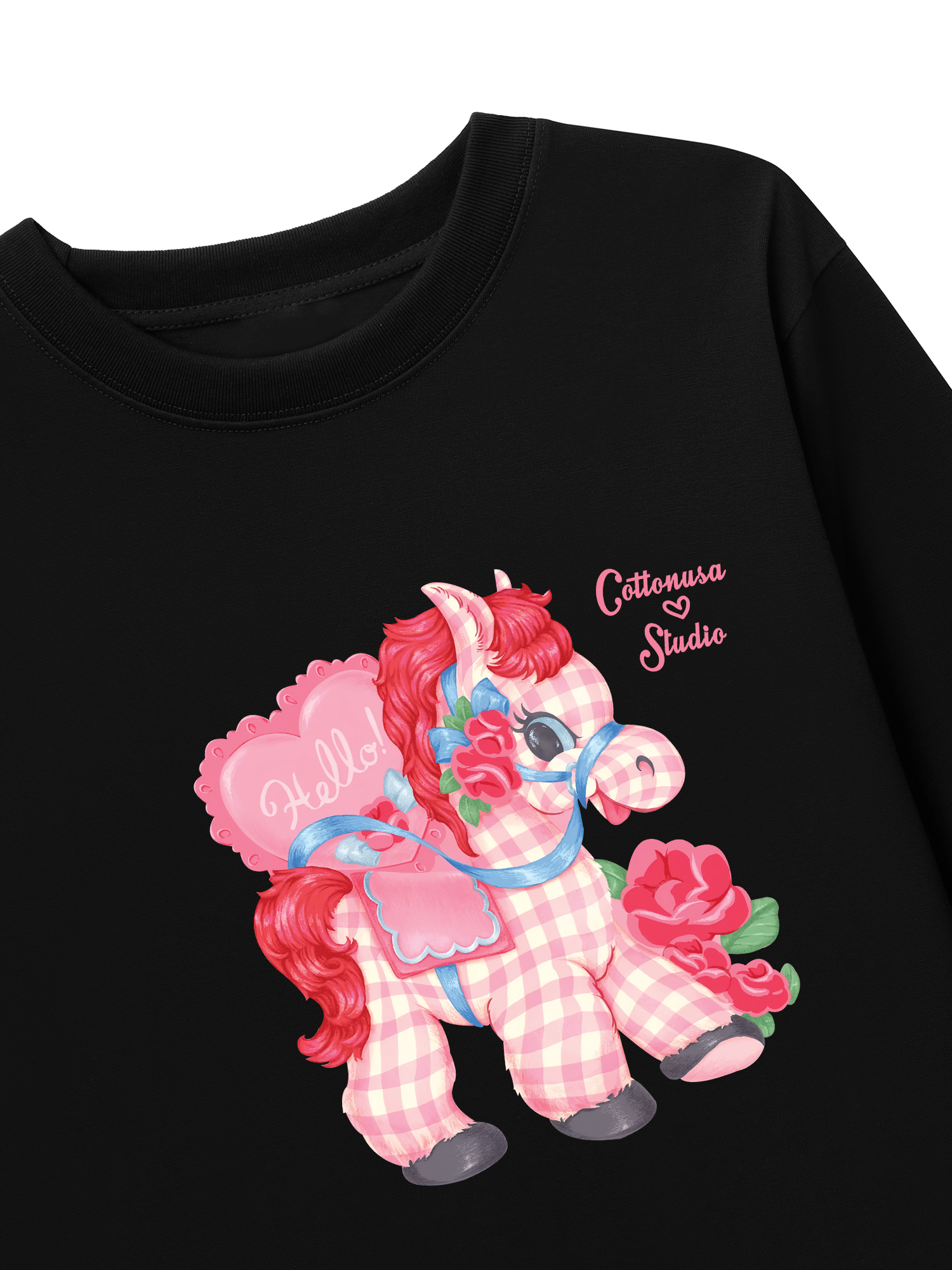 Áo Thun Dài Tay Pink Horse 2026