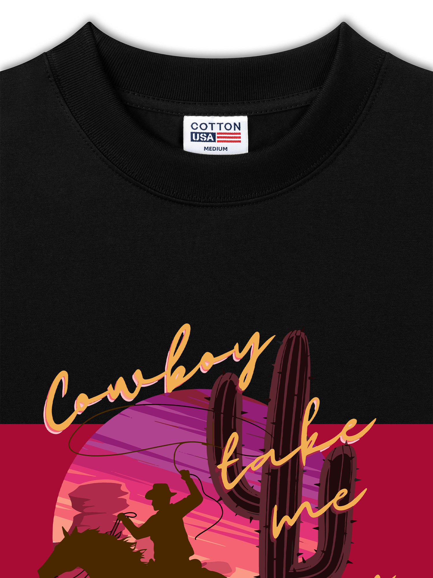 Áo Thun Relaxed Fit Marlboro Cowboy Take Me Away