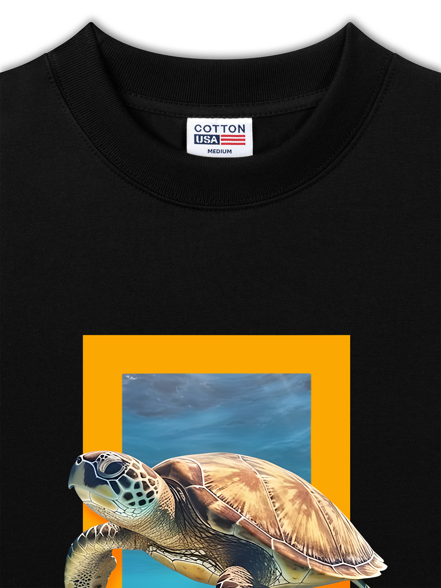 Áo Thun Relaxed Fit Wild Life Sea Turtles Remind