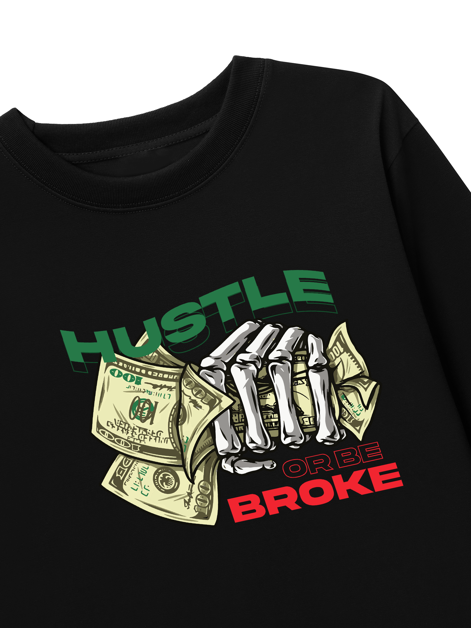 Áo Thun Dài Tay Money Hustle Or Be Broke
