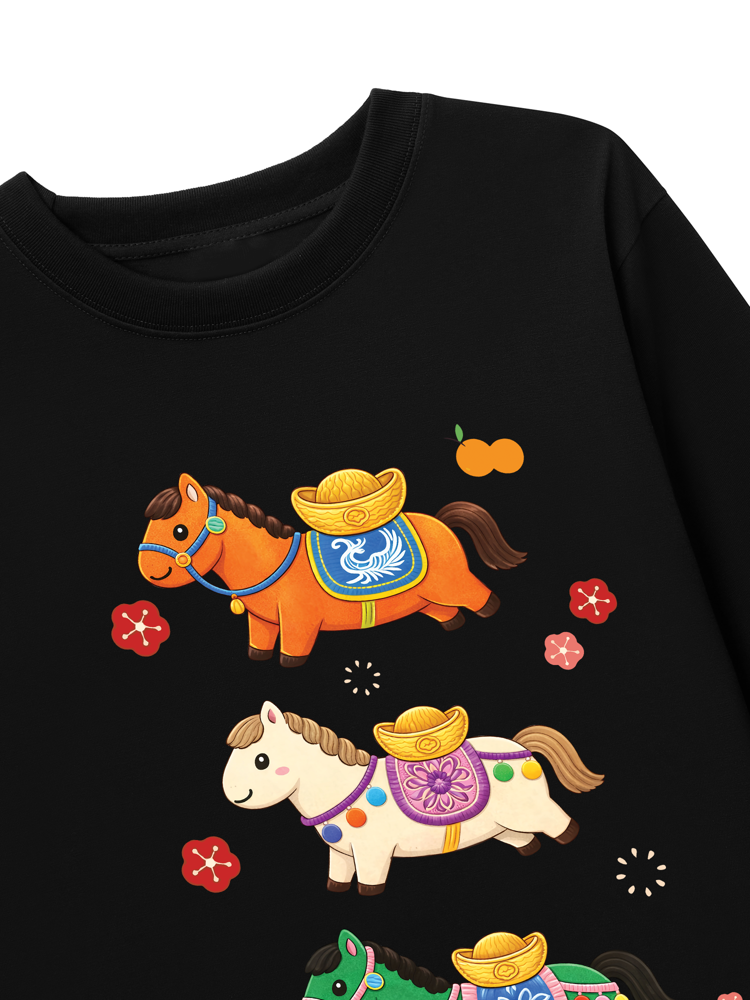 Áo Thun Dài Tay Tết Bính Ngọ 3 Chú Ngựa