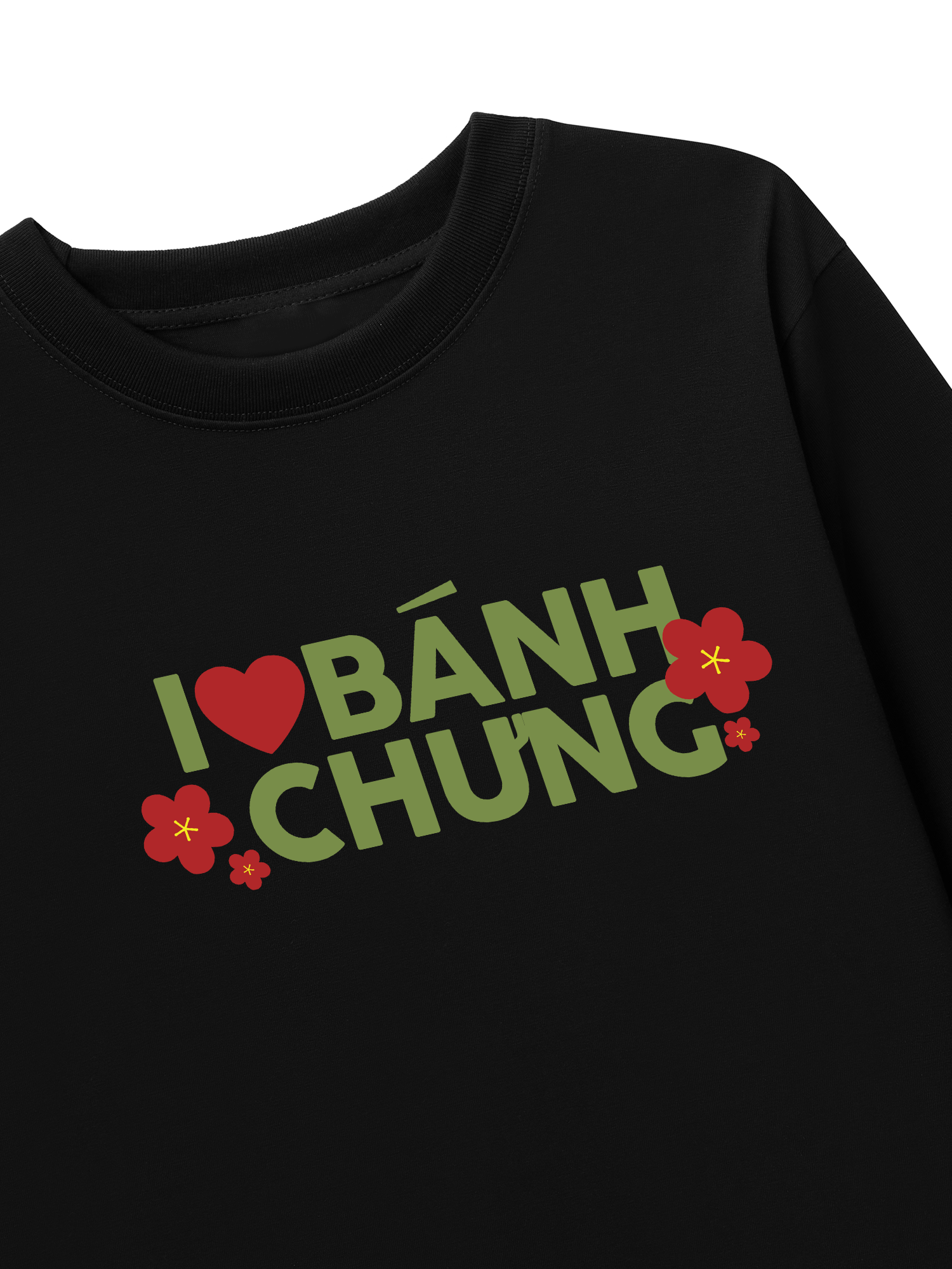 Áo Thun Dài Tay I Love Bánh Chưng
