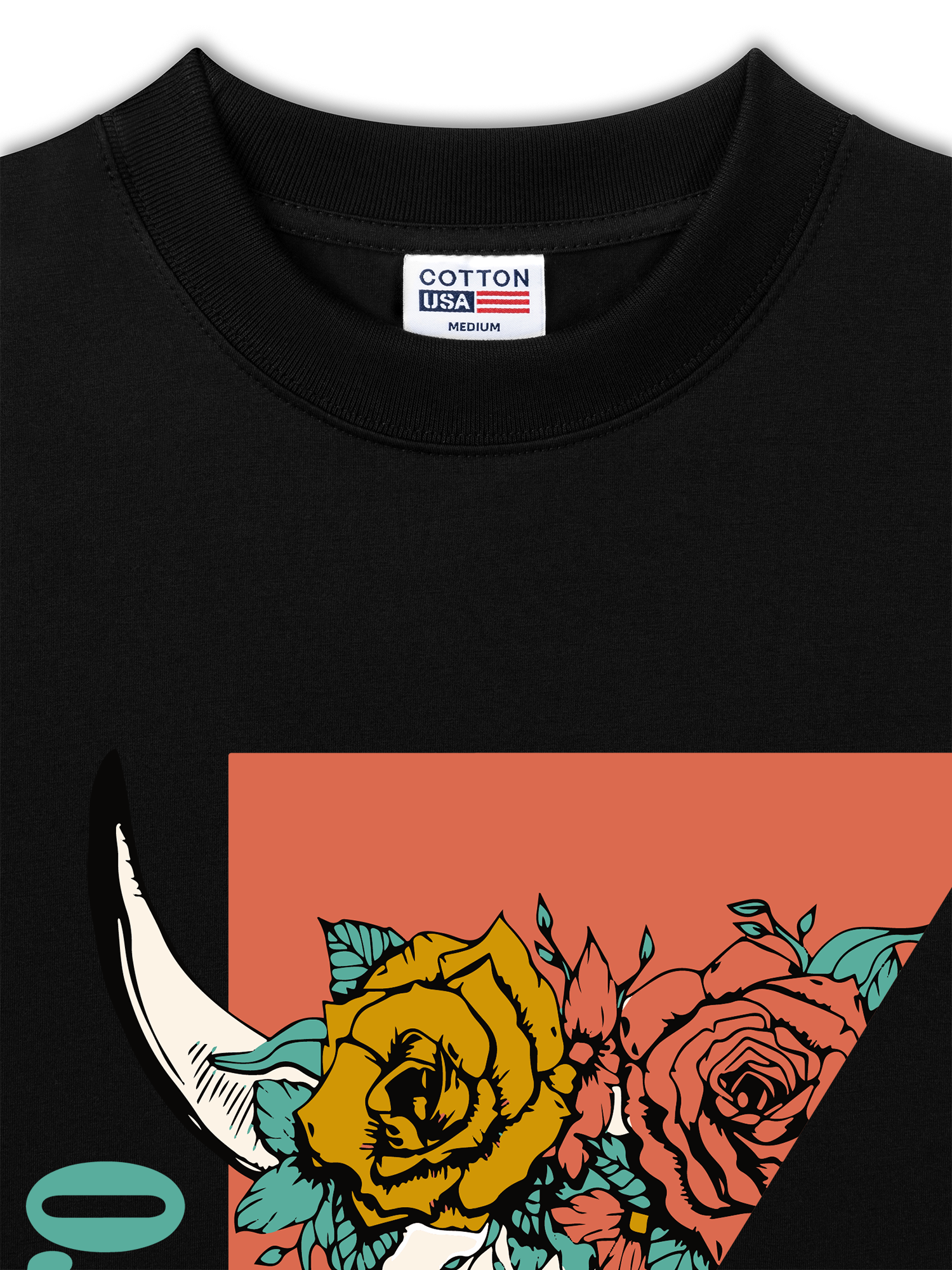 Áo Thun Relaxed Fit Marlboro Rose Skull