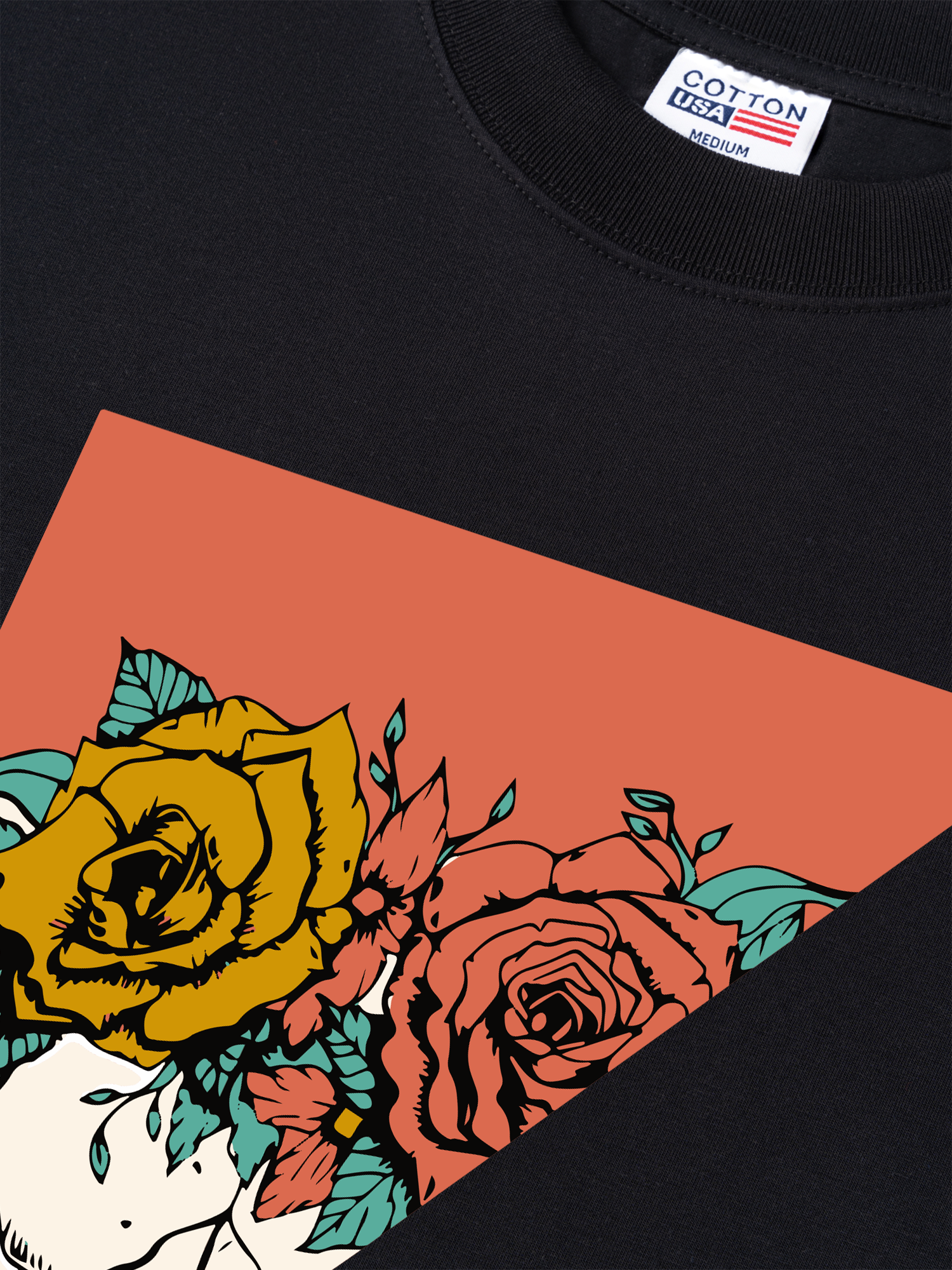 Áo Thun Relaxed Fit Marlboro Rose Skull