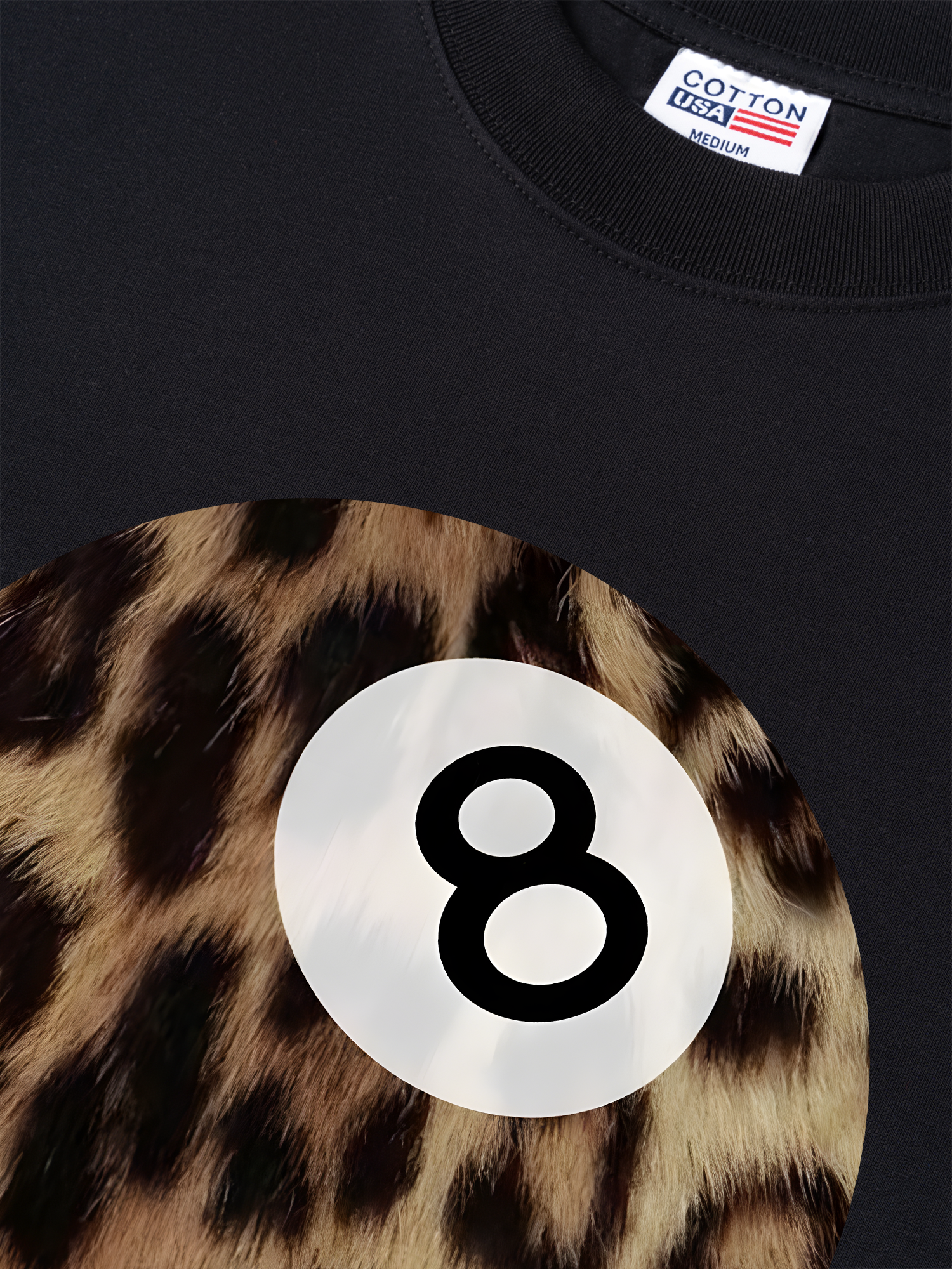 Áo Thun Relaxed Fit Billiards Leopard Eight