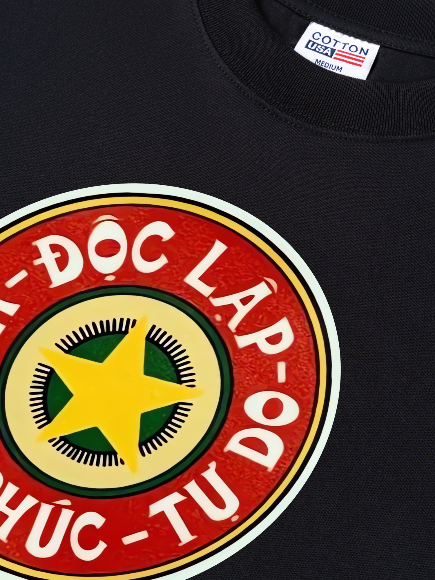 Áo Thun Relaxed Fit Cao Sao Đỏ