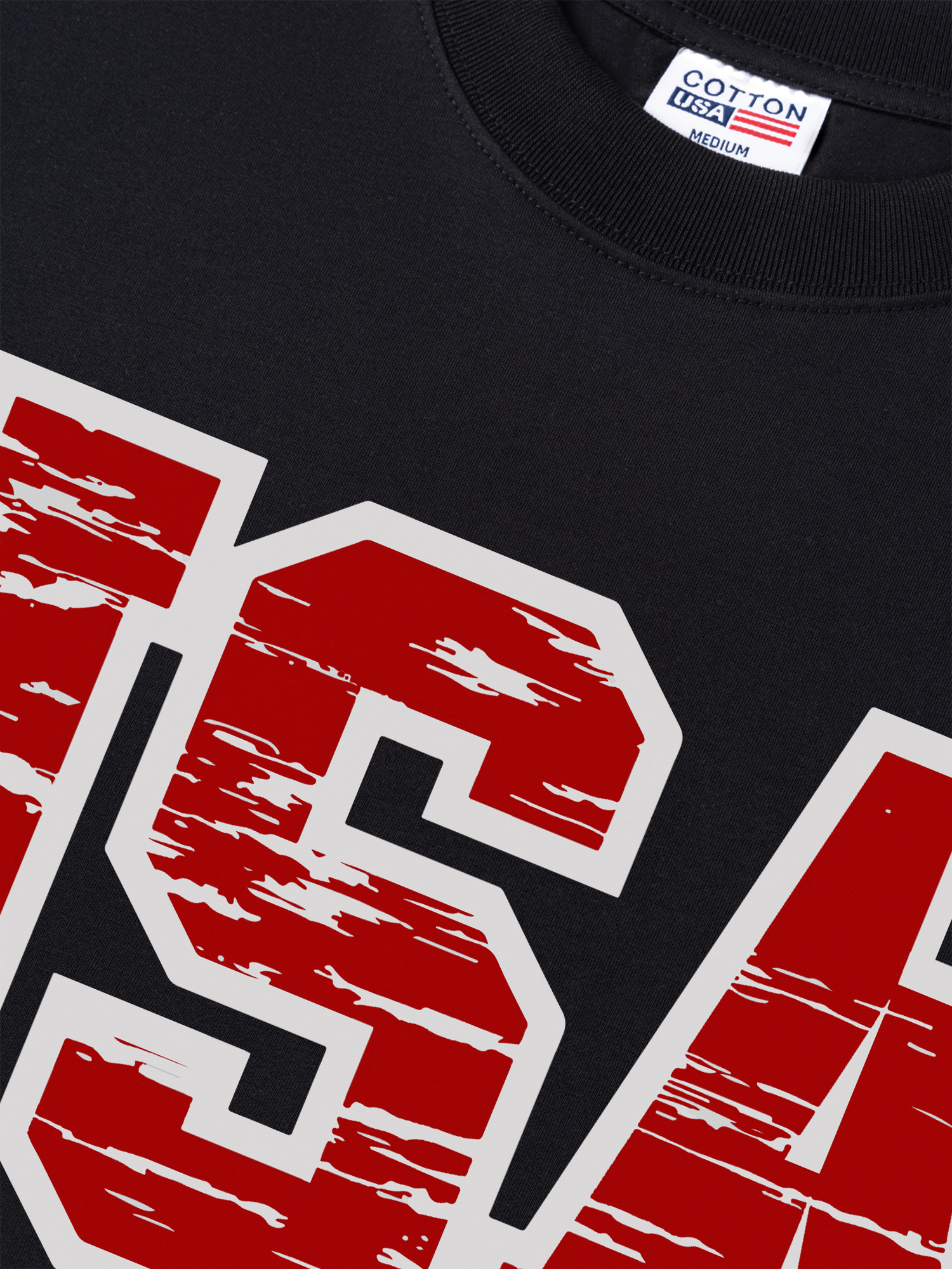 Áo Thun Relaxed Fit USA Scratched Typo