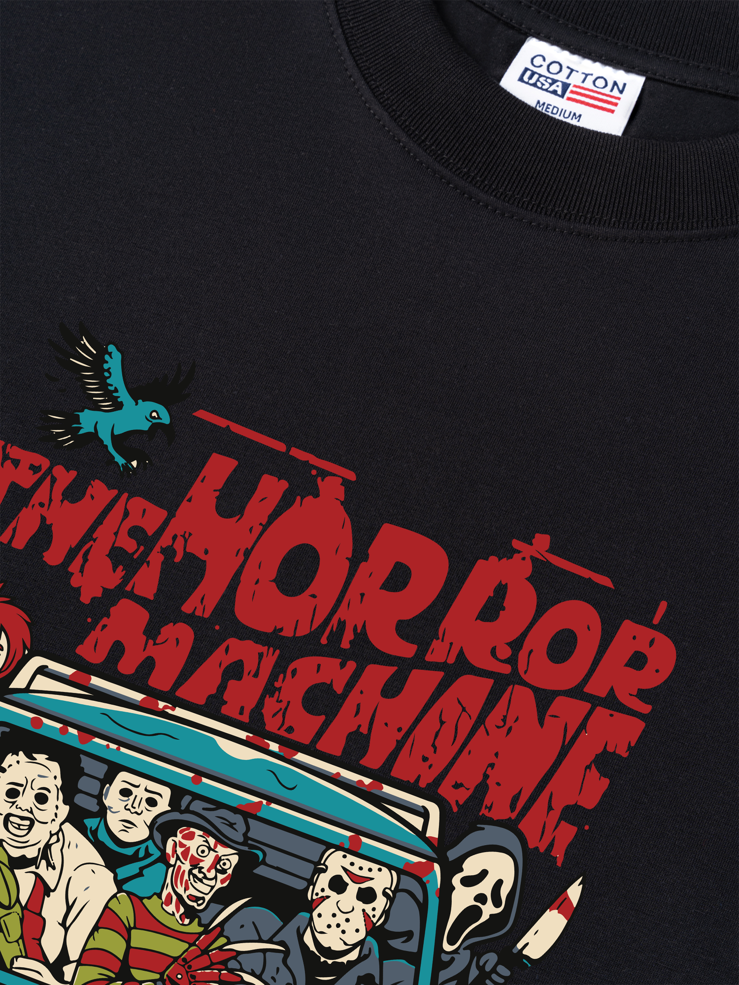 Áo Thun Relaxed Fit Horror Machine