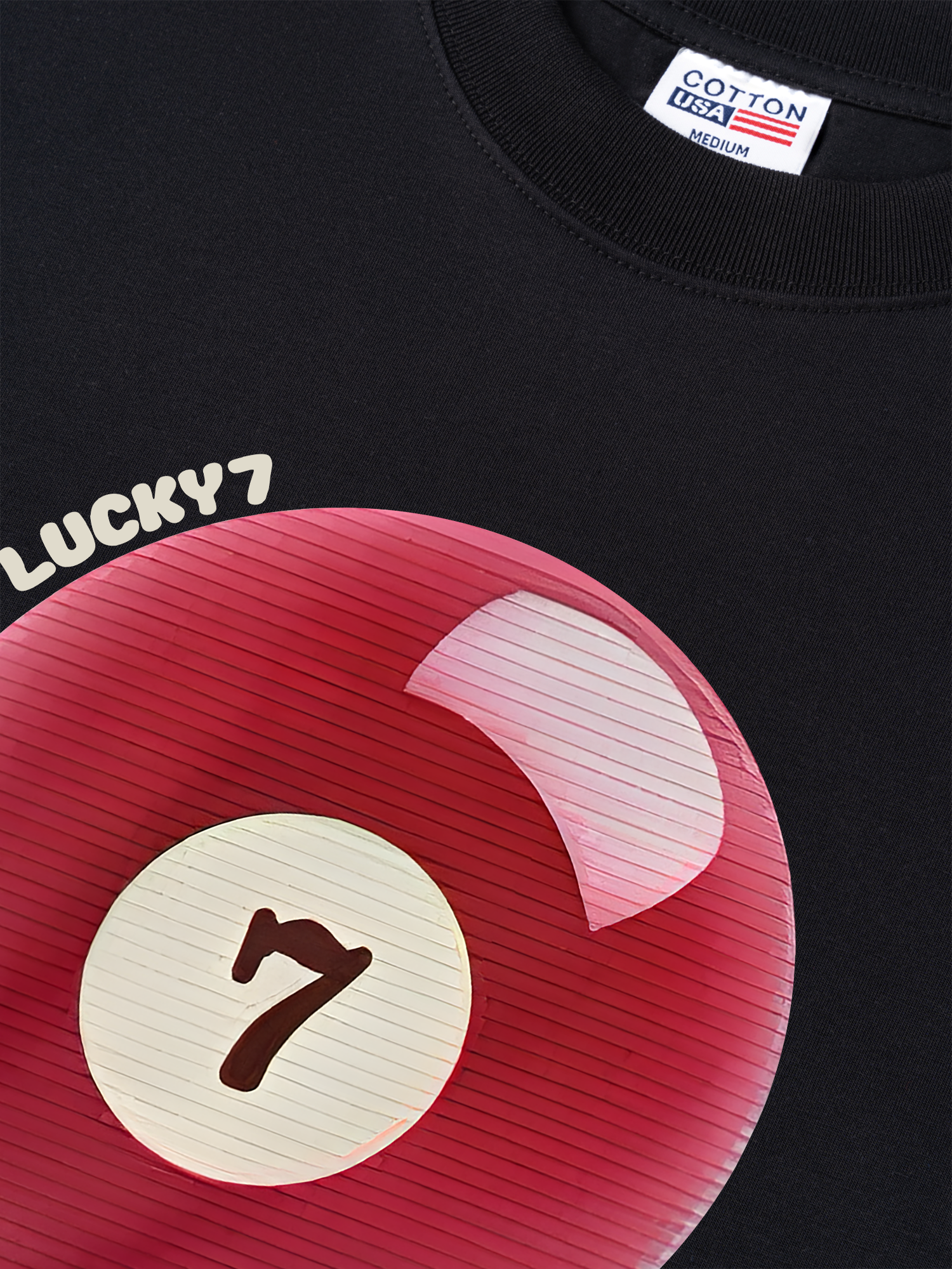 Áo Thun Relaxed Fit Billiards Lucky Seven