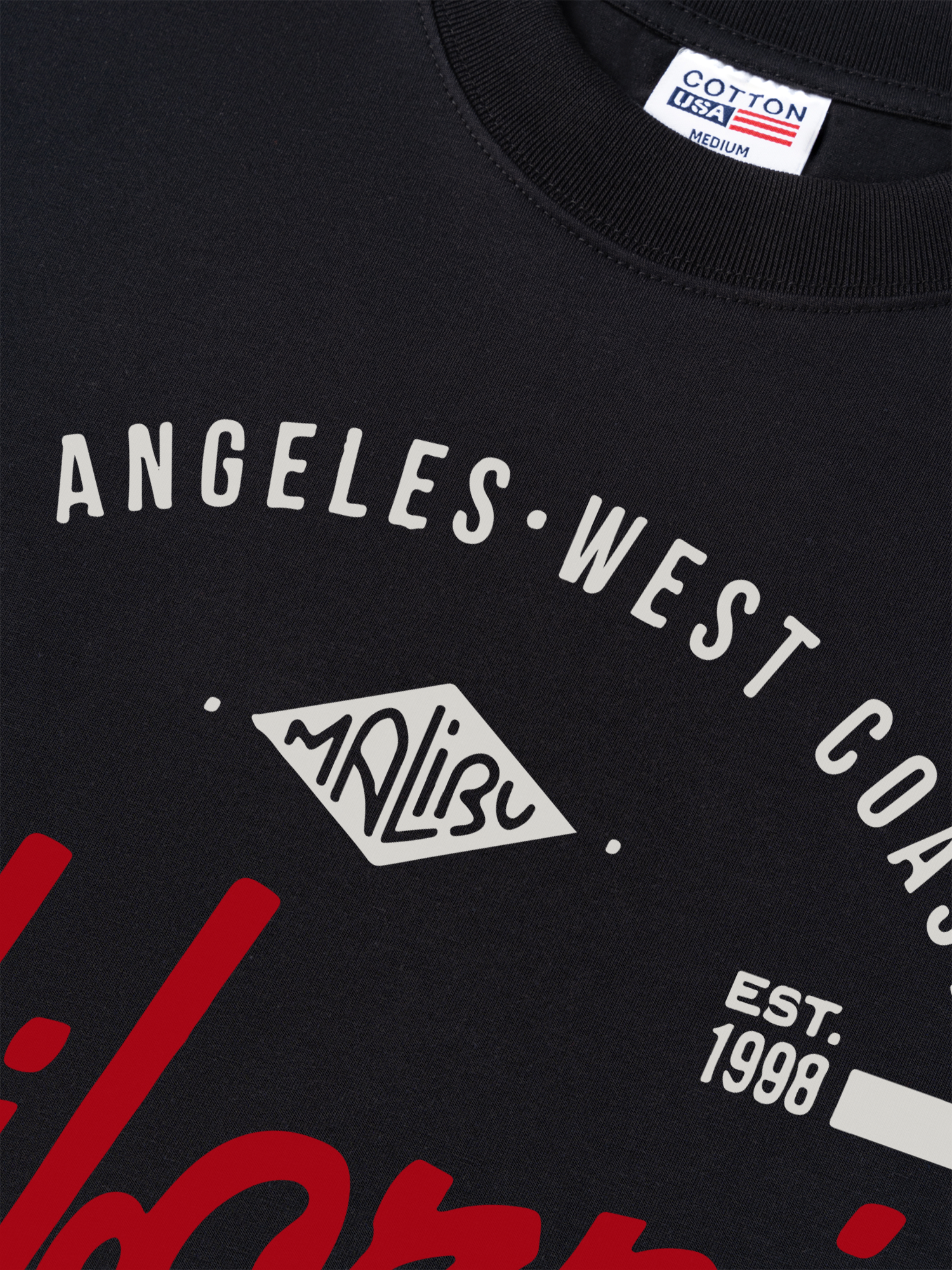 Áo Thun Relaxed Fit City Cali Long Beach