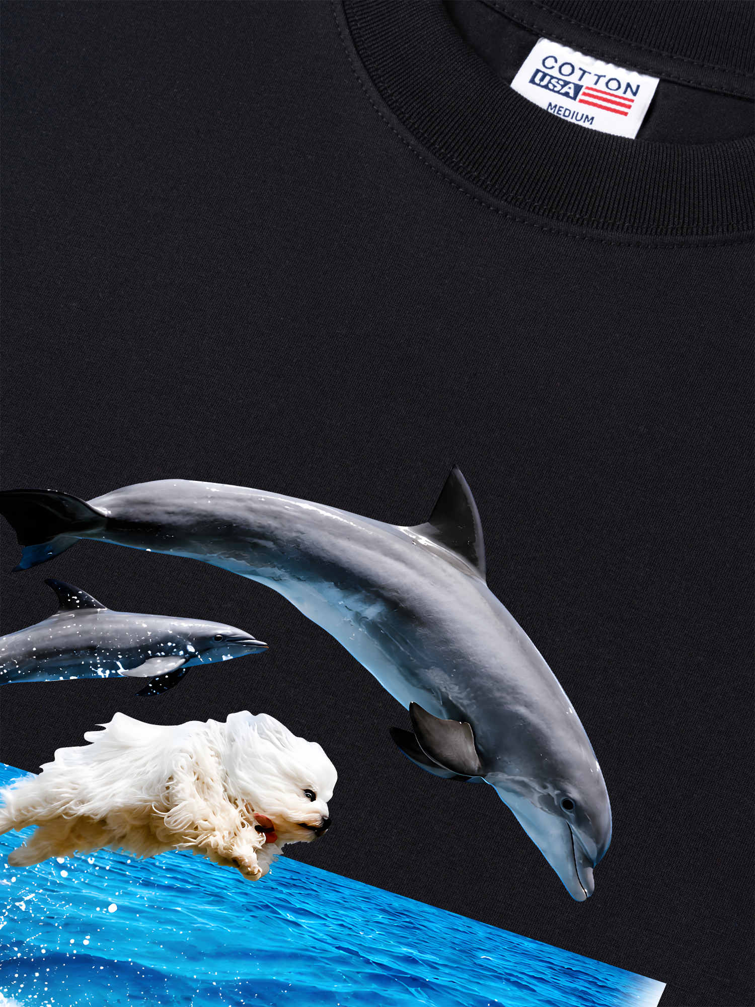Áo Thun Relaxed Fit I Just Gotta Be Me Dog And Dolphin