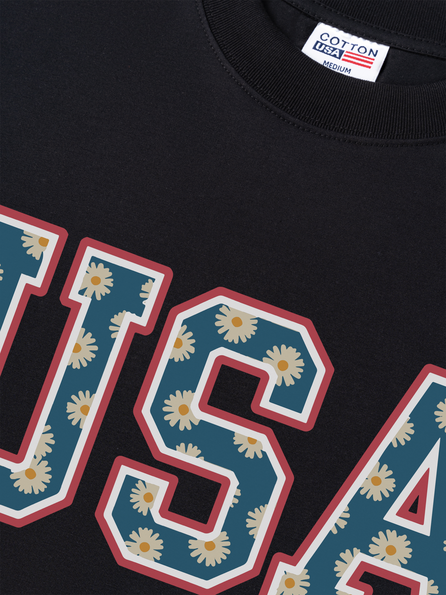 Áo Thun Relaxed Fit USA Daisy Season