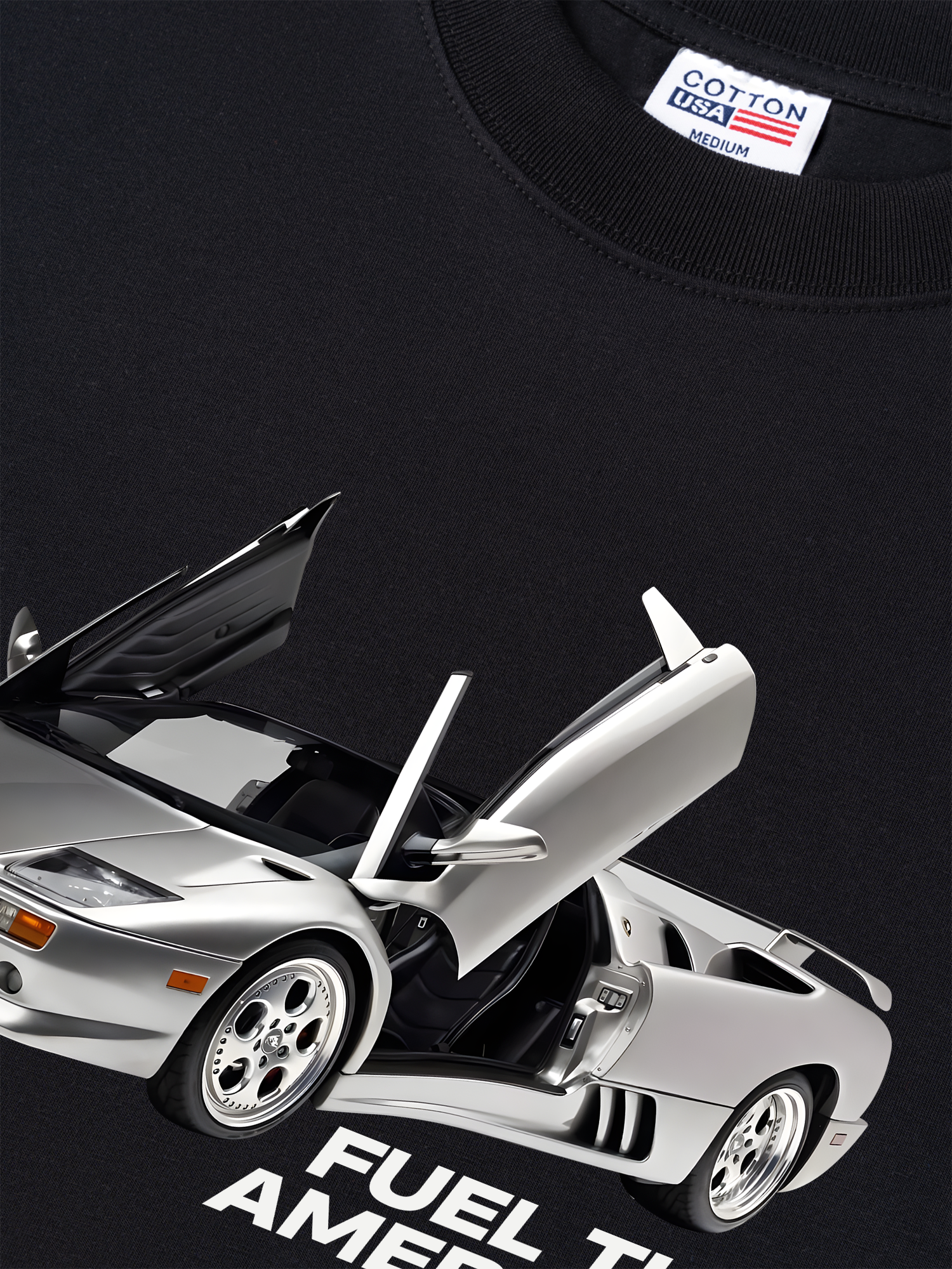 Áo Thun Relaxed Fit Lamborghini Fuel The American Dream