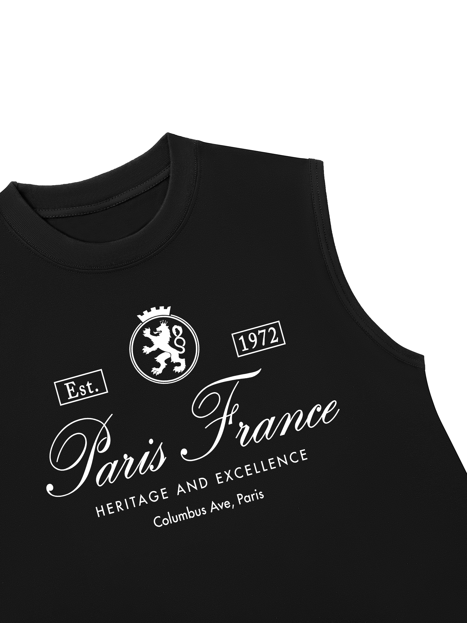 Áo Ba Lỗ Relaxed Fit Vintage Paris France