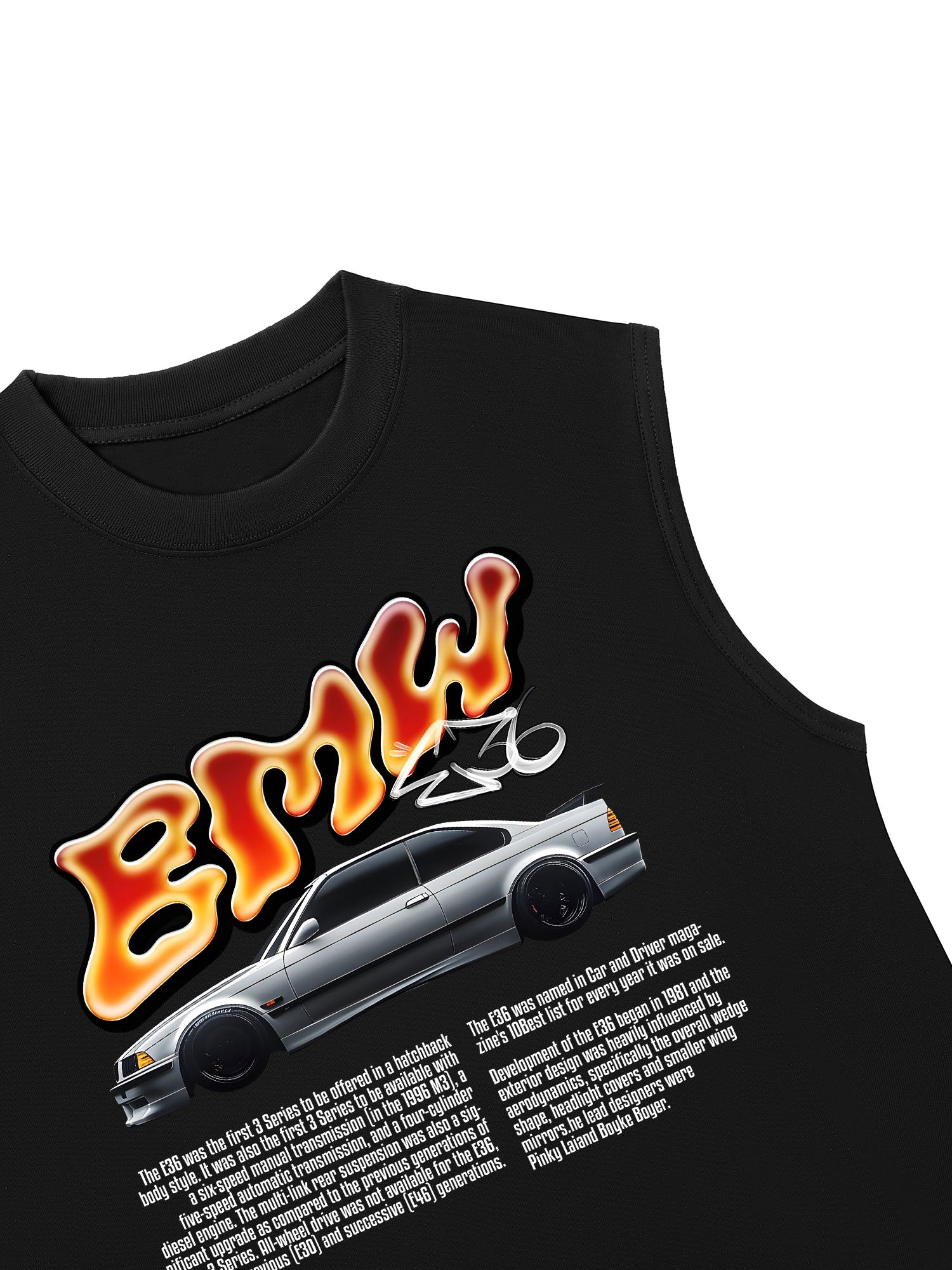 Áo Ba Lỗ Relaxed Fit BMW Flame Neon