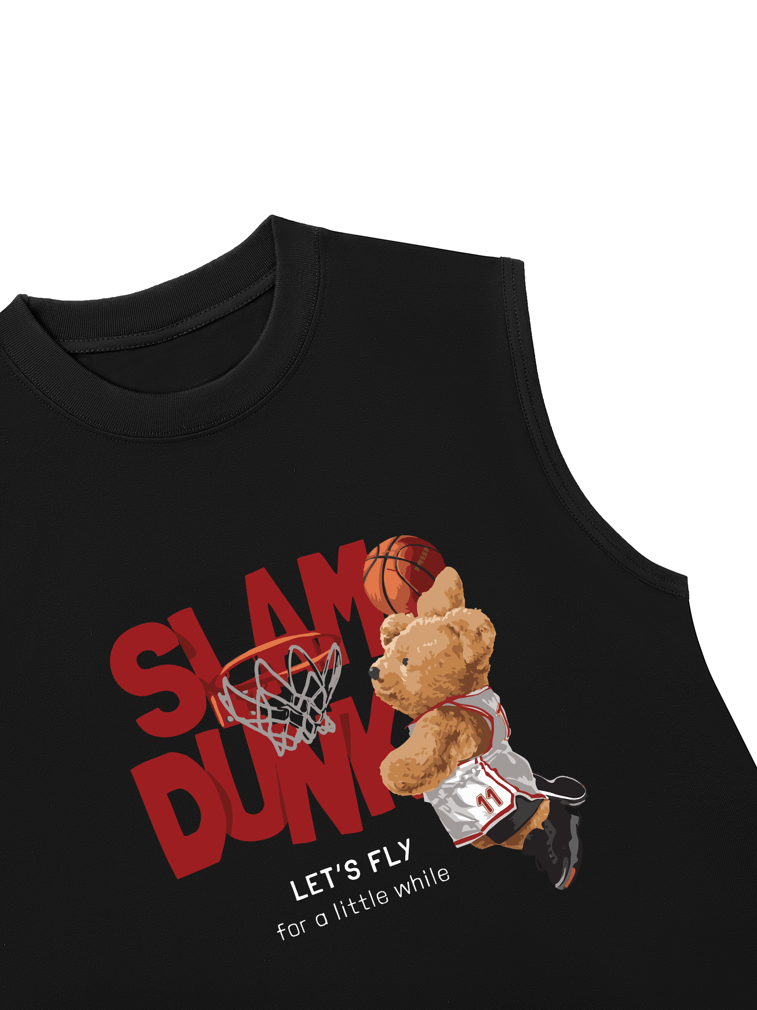 Áo Ba Lỗ Relaxed Fit Basketball Slam Dunk