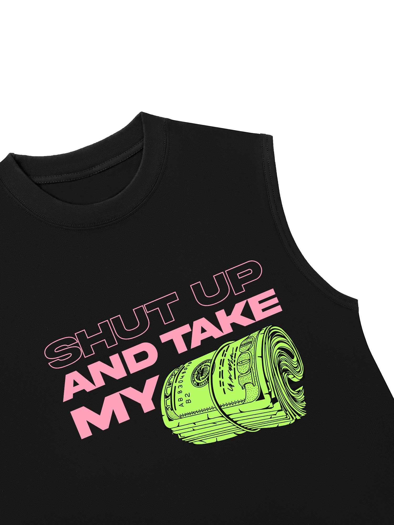 Áo Ba Lỗ Relaxed Fit Money Shut Up And Take My