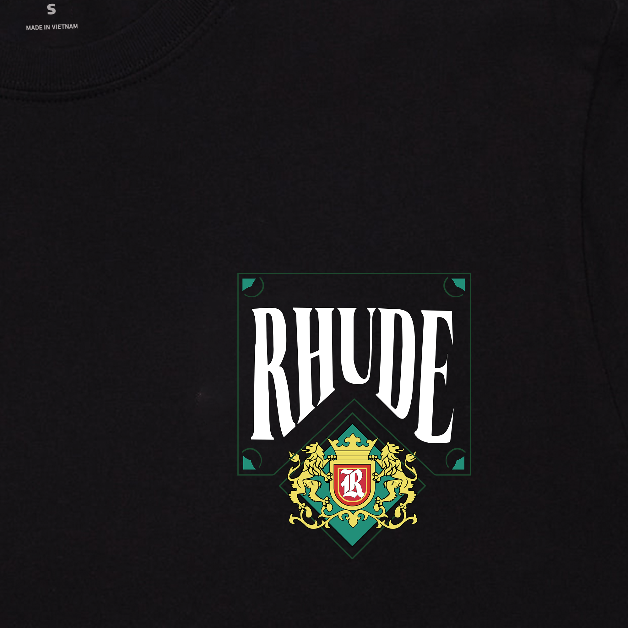 Áo Thun Oversize RHUDE CARD Green