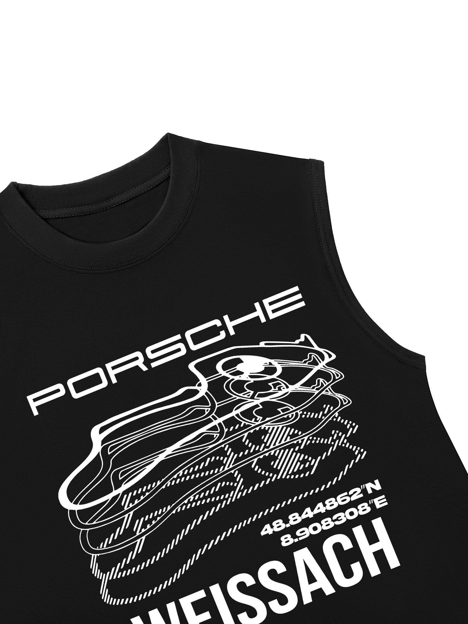 Áo Ba Lỗ Relaxed Fit Porsche Weissach Map