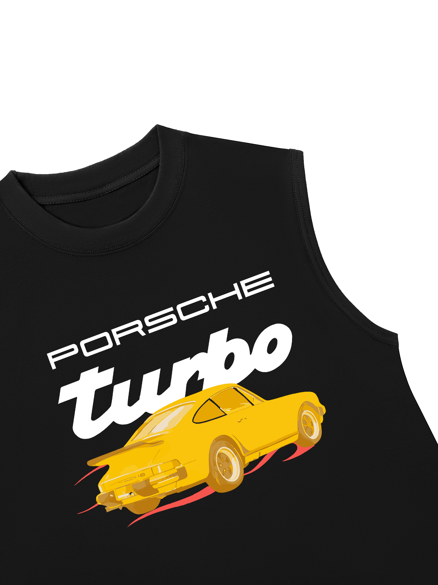 Áo Ba Lỗ Relaxed Fit Porsche Turbo Golden Race