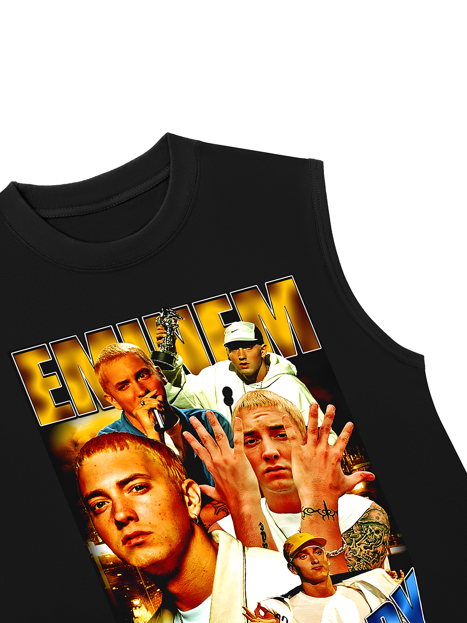 Áo Ba Lỗ Relaxed Fit Rapper Eminem Vintage Style Essential