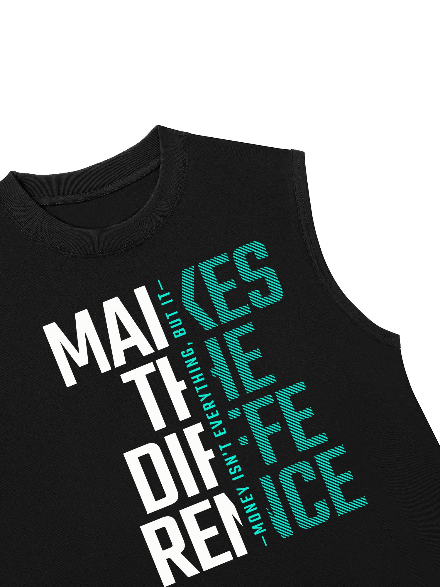 Áo Ba Lỗ Relaxed Fit Money Motivational Modern Typographic