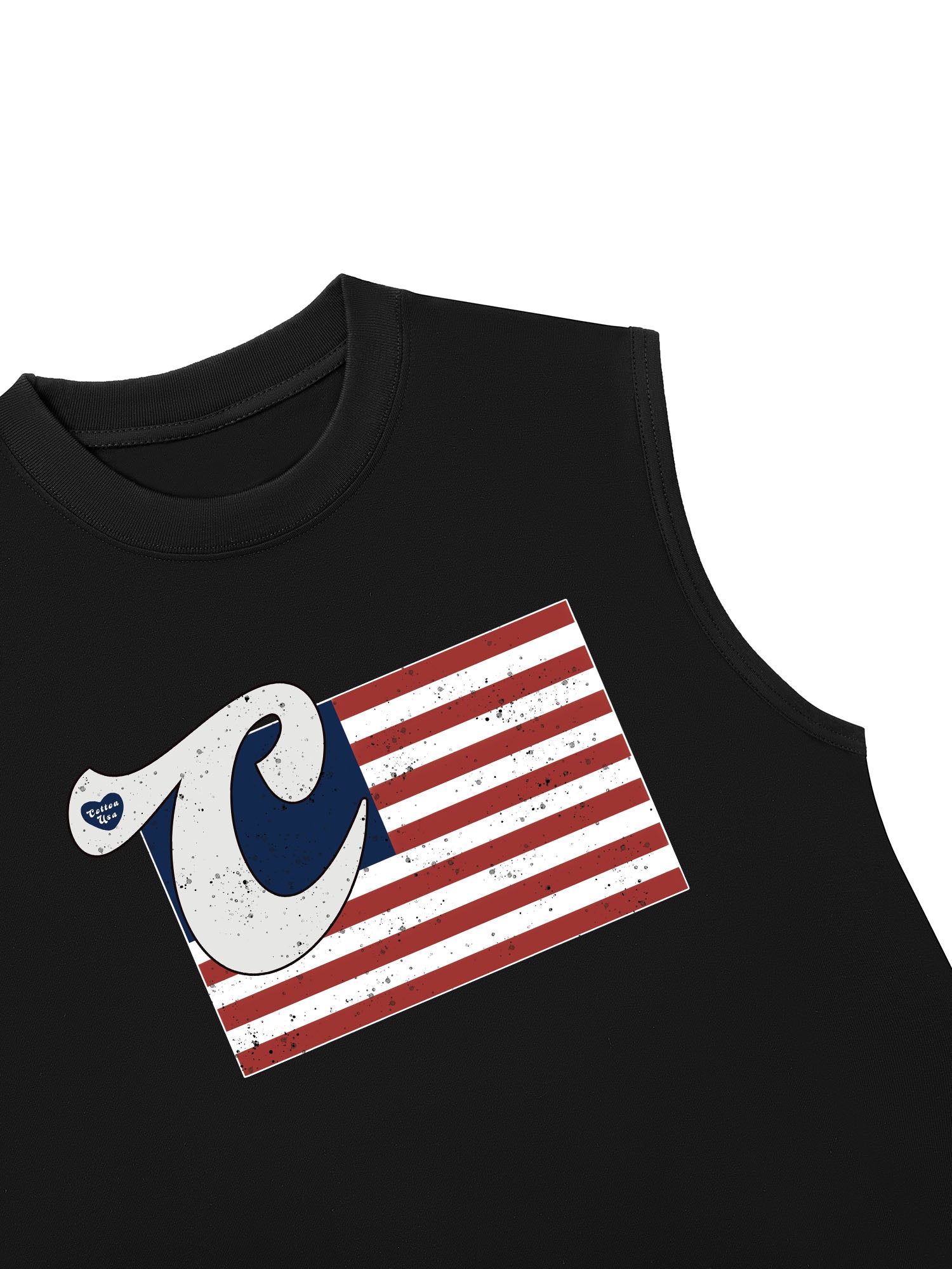 Áo Ba Lỗ Relaxed Fit USA Vintage Flag