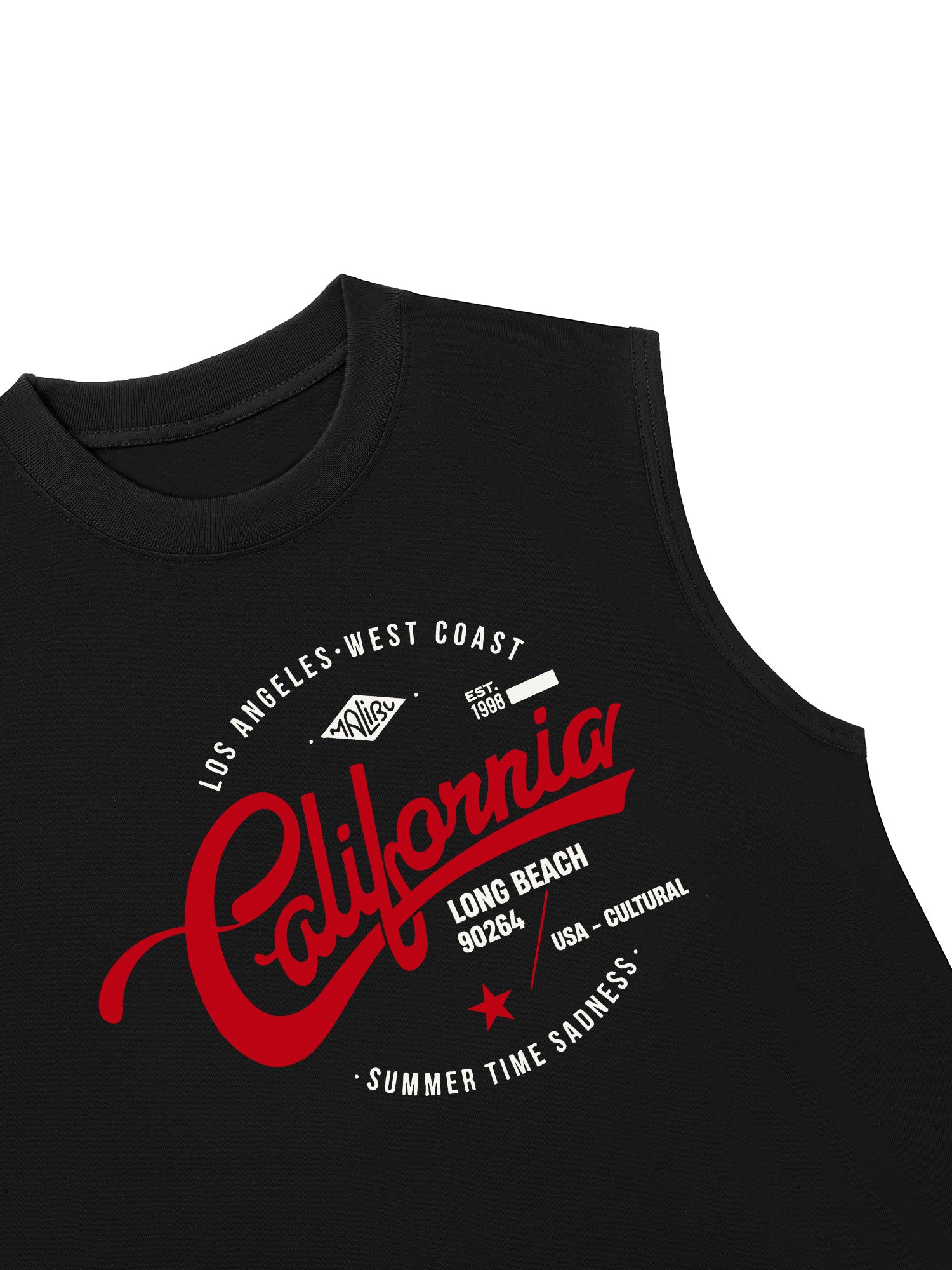 Áo Ba Lỗ Relaxed Fit City Cali Long Beach
