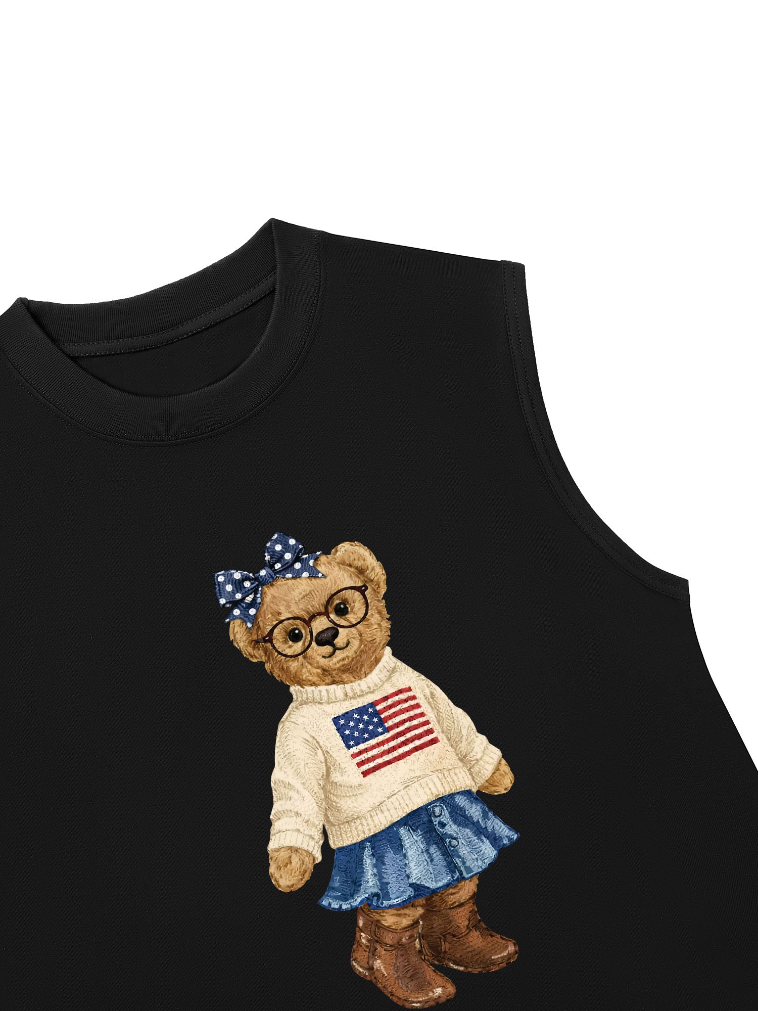 Áo Ba Lỗ Relaxed Fit Soft Girl Bear