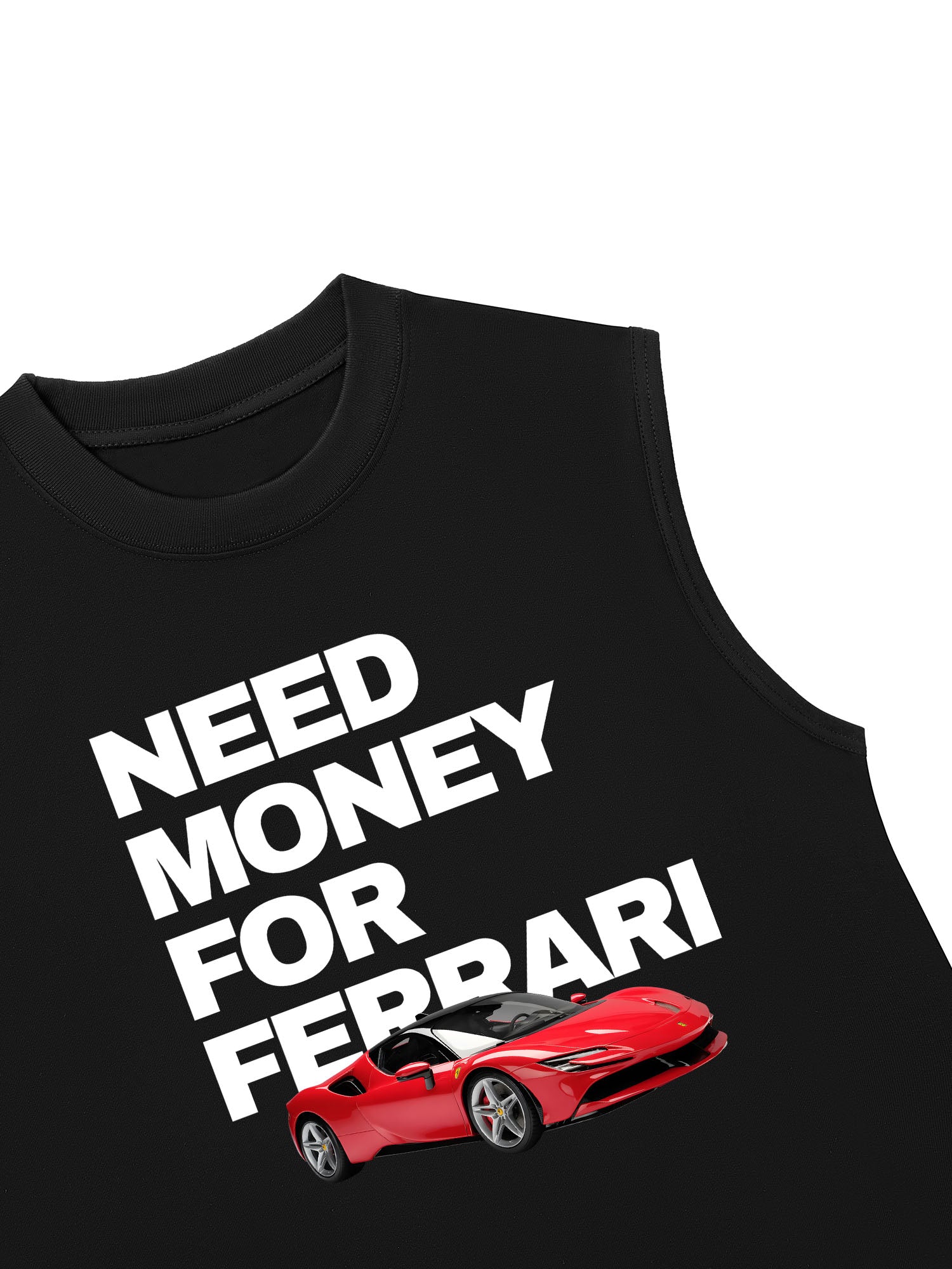 Áo Ba Lỗ Relaxed Fit Ferrari Need Money For Classic