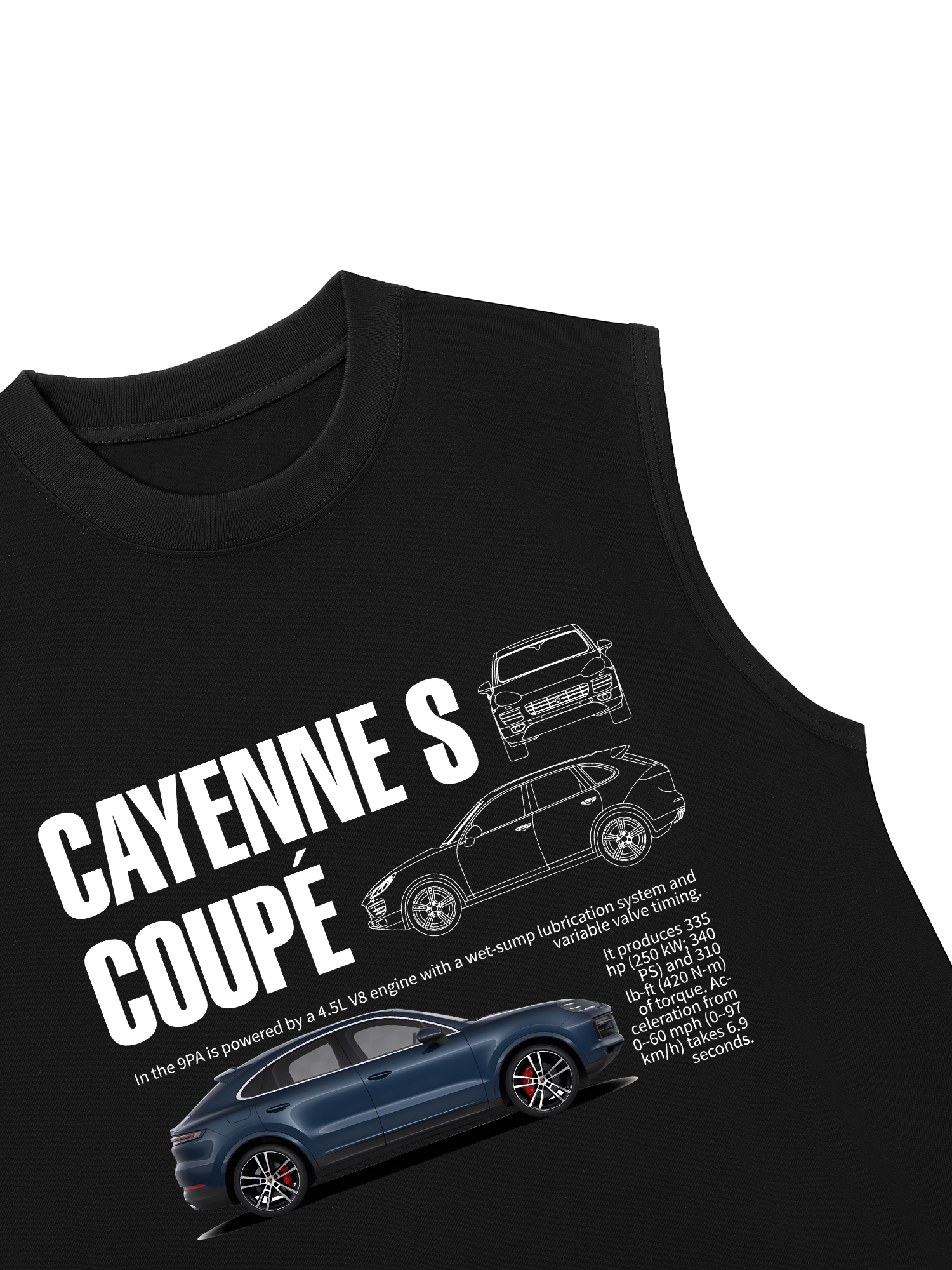 Áo Ba Lỗ Relaxed Fit Porsche Cayenne S Coupe Classic
