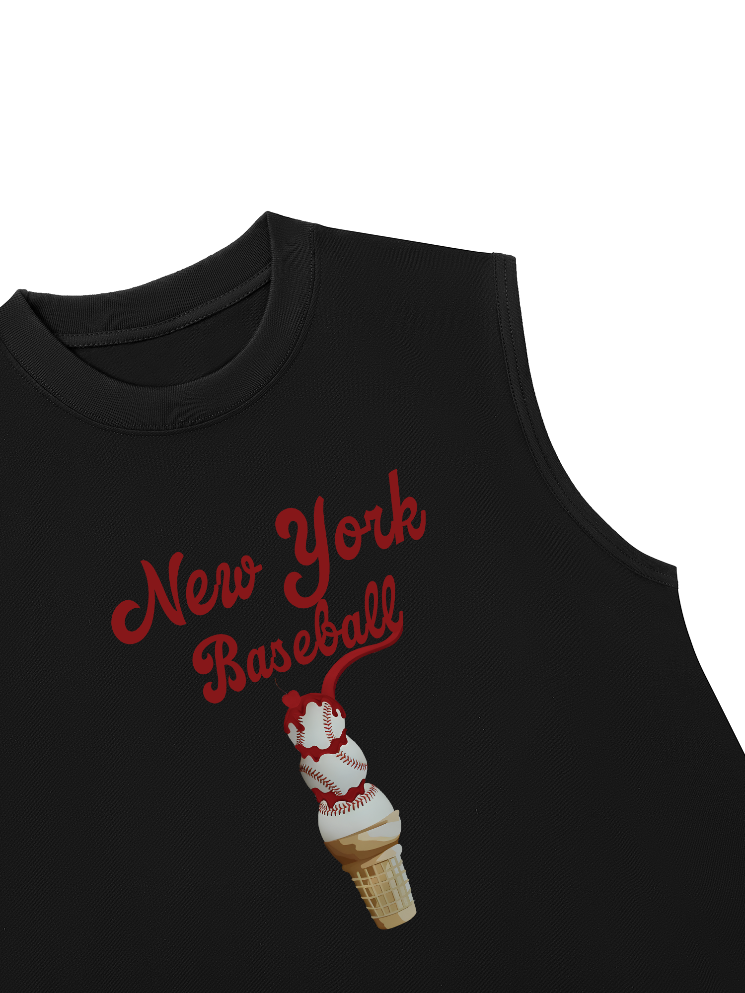Áo Ba Lỗ Relaxed Fit Baseball NewYork Ice Cream