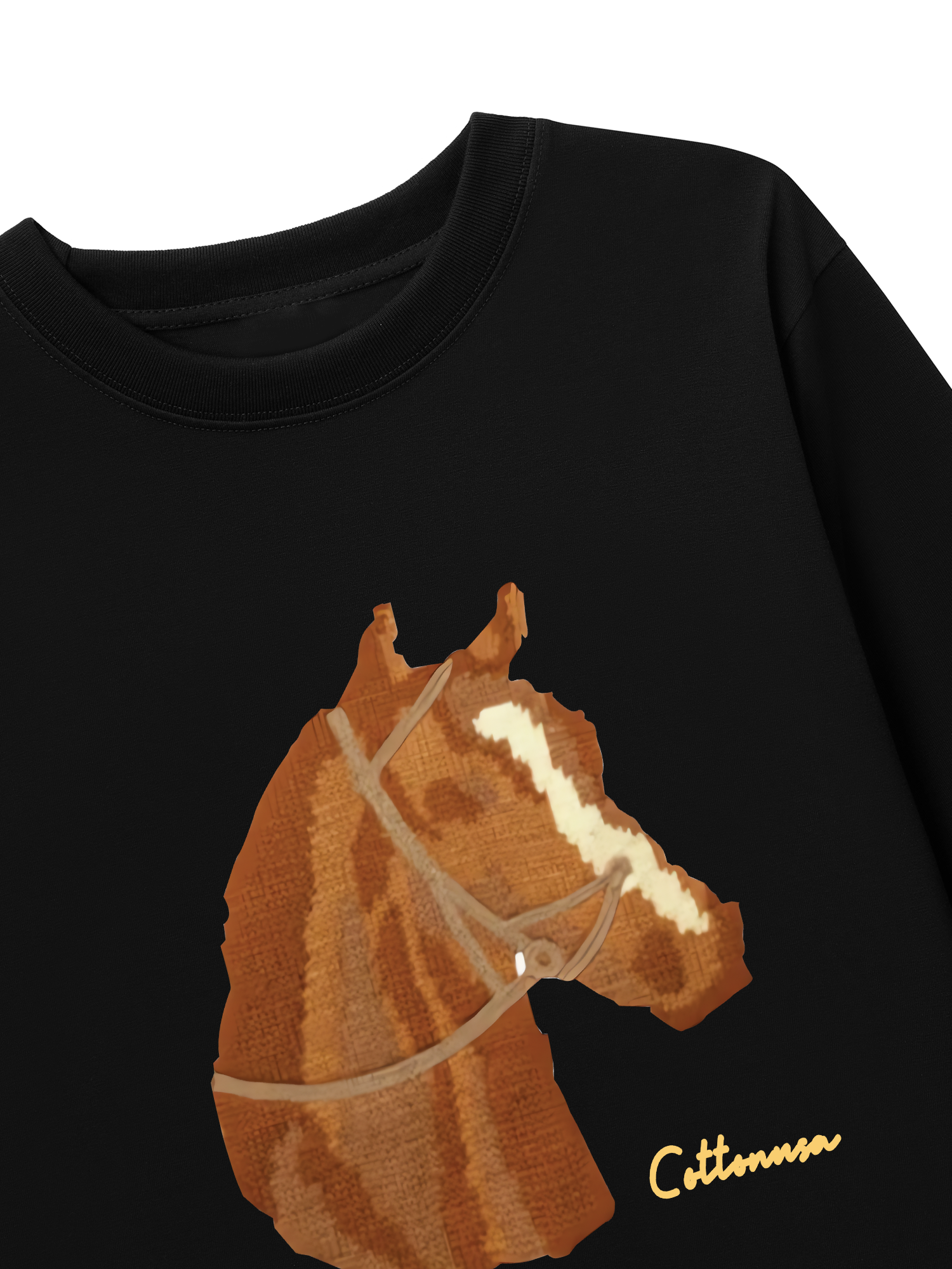 Áo Thun Dài Tay Cute Brown Horse