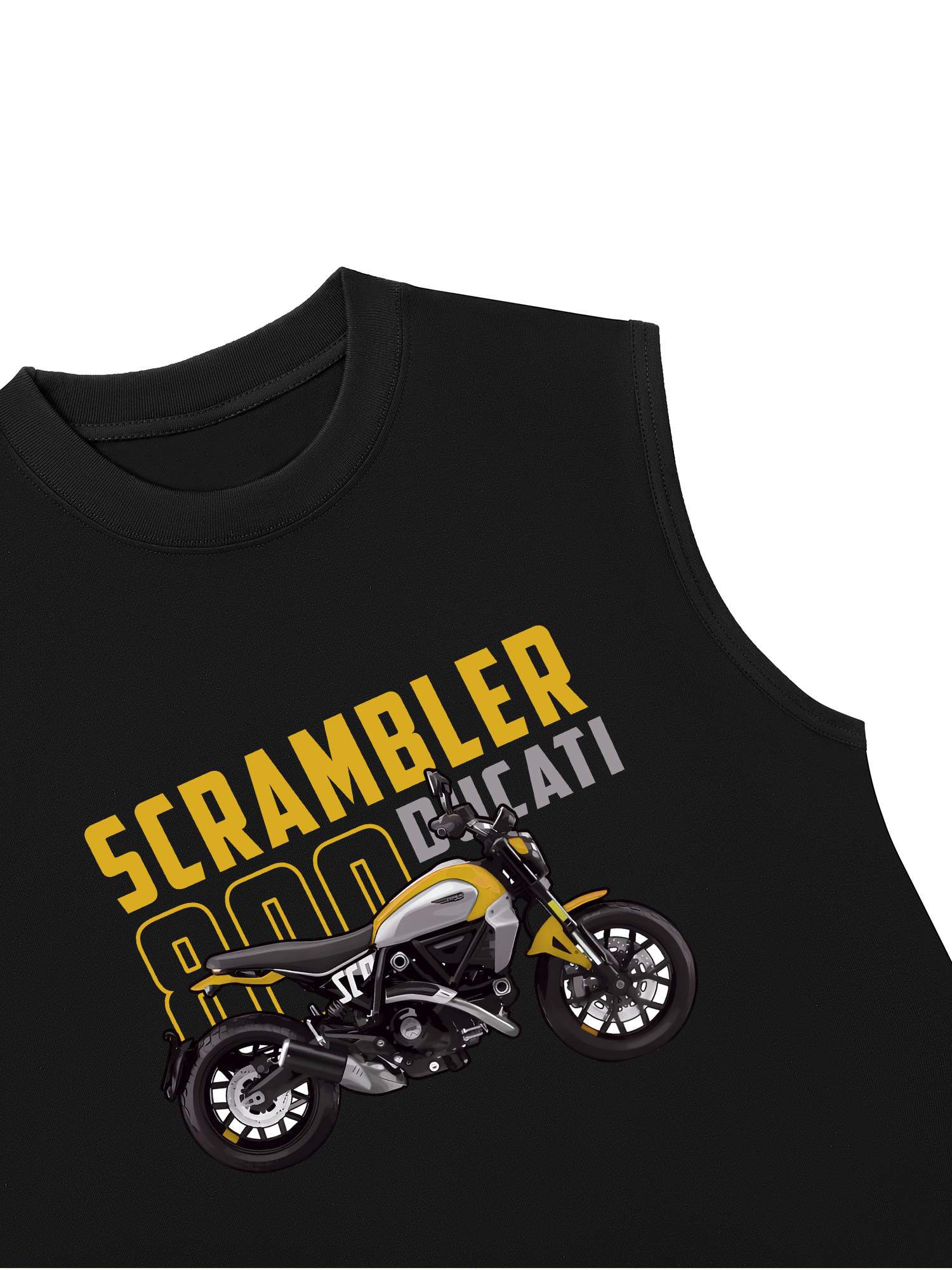 Áo Ba Lỗ Relaxed Fit Scrambler 800 Ducati Yellow