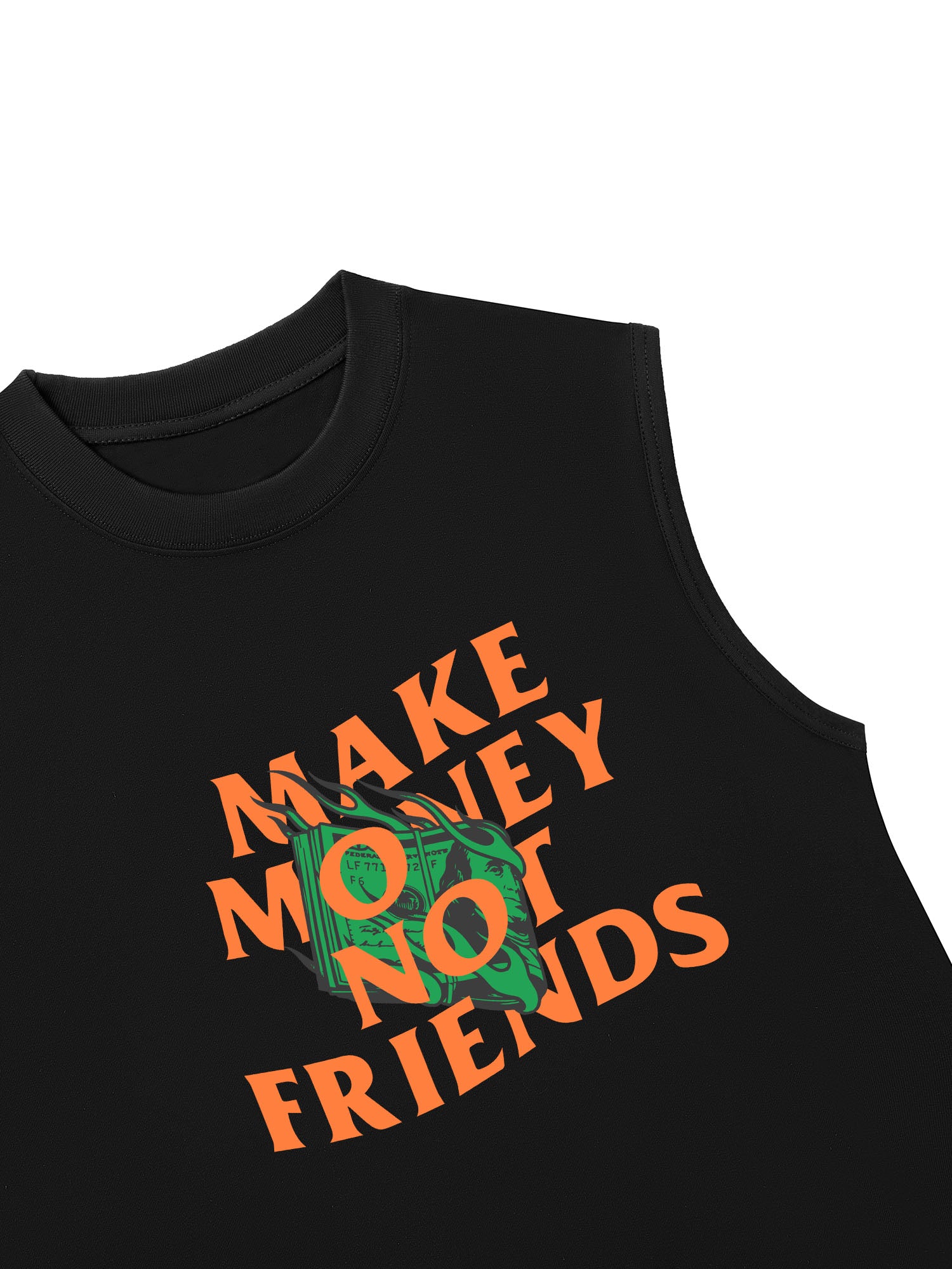Áo Ba Lỗ Relaxed Fit Money Make Money Not Friends